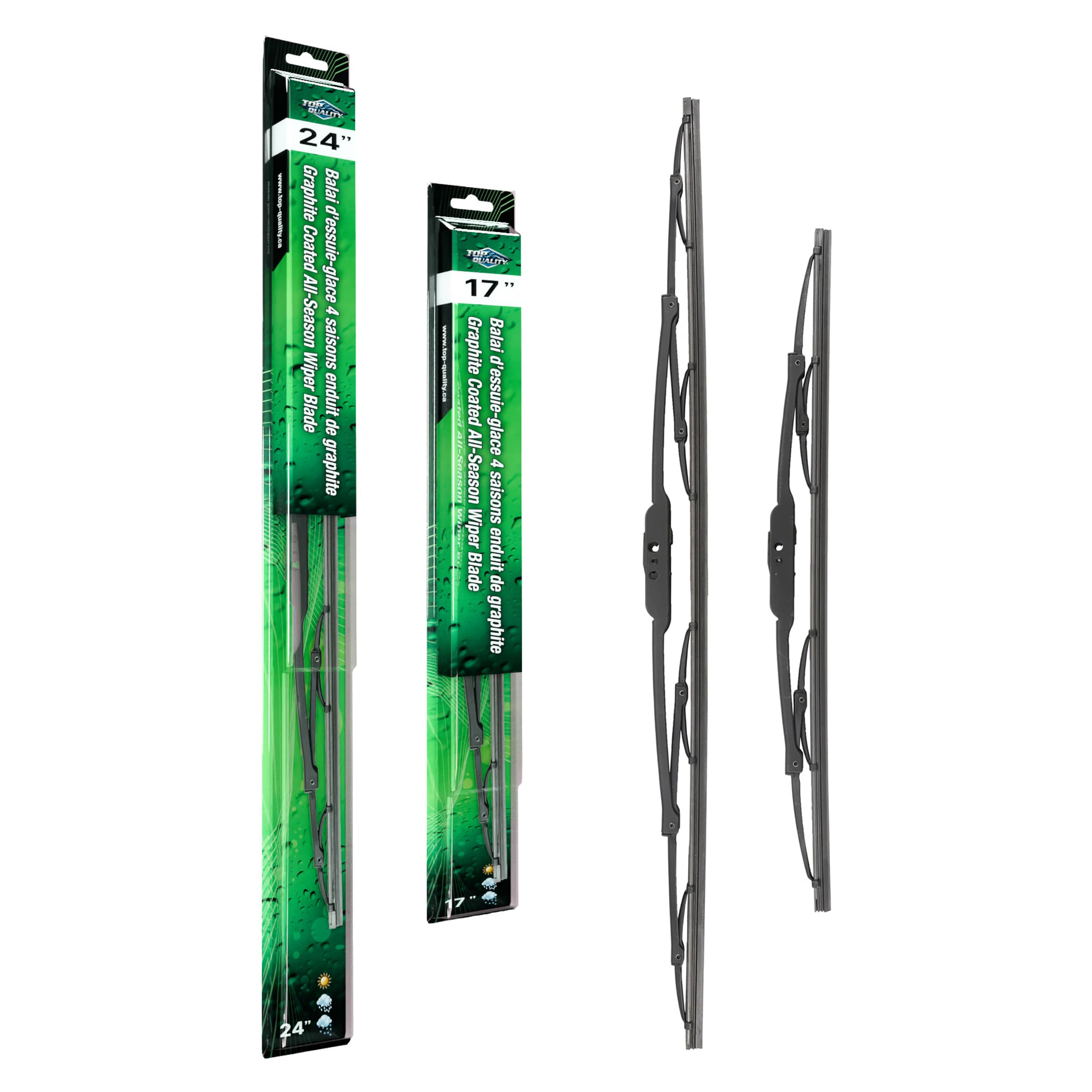 Top Quality - K90-100058 - Front Windshield Wiper Blade Kits
