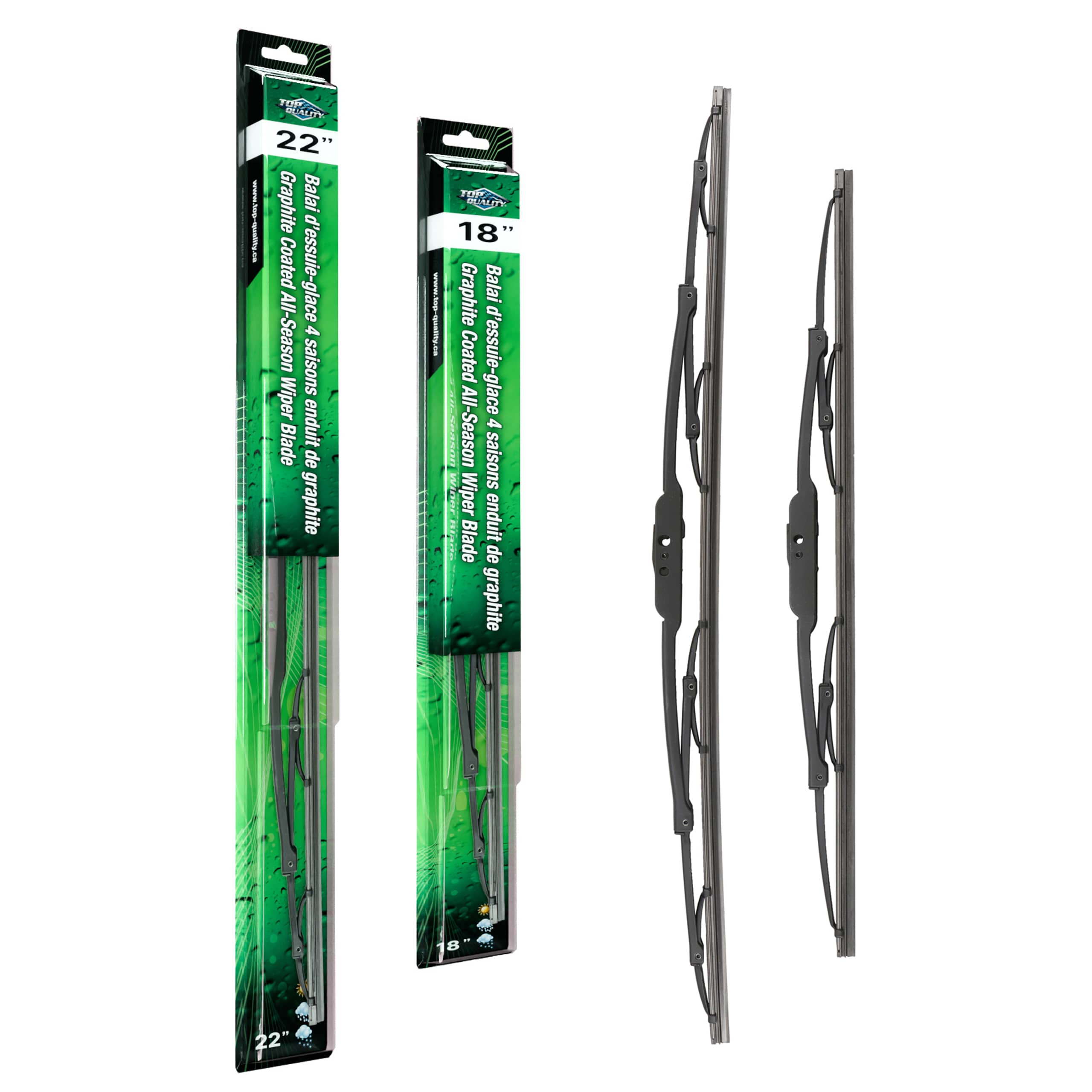 Top Quality - K90-100081 - Front Windshield Wiper Blade Kits