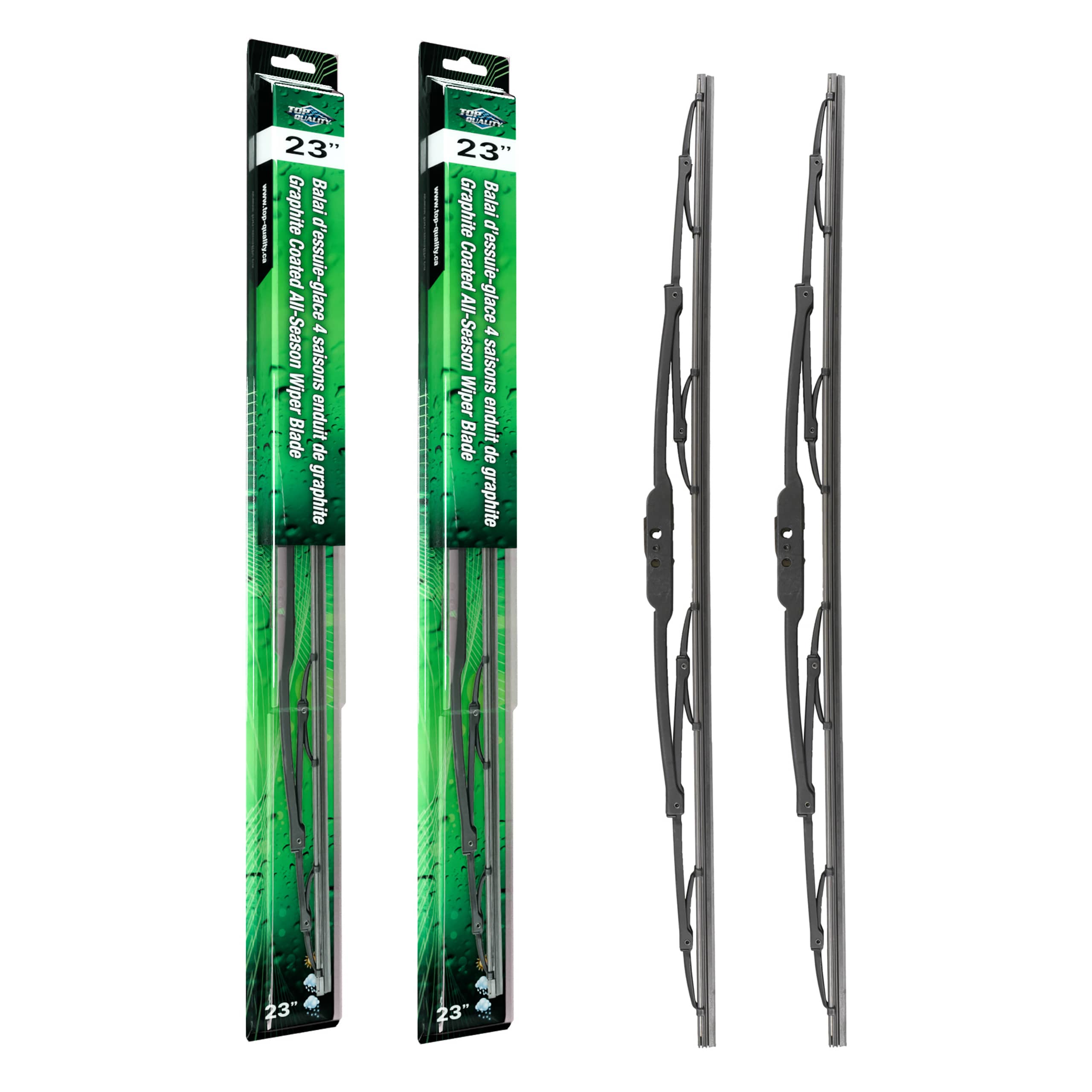 Top Quality - K90-100680 - Front Windshield Wiper Blade Kits