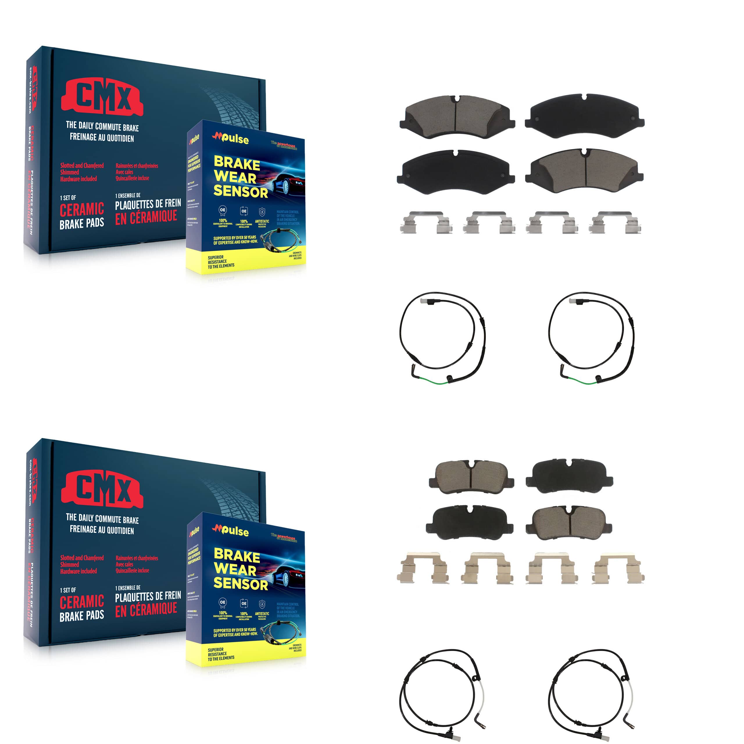 CMX - KCW-100182 - Front and Rear Disc Brake Pad Kits