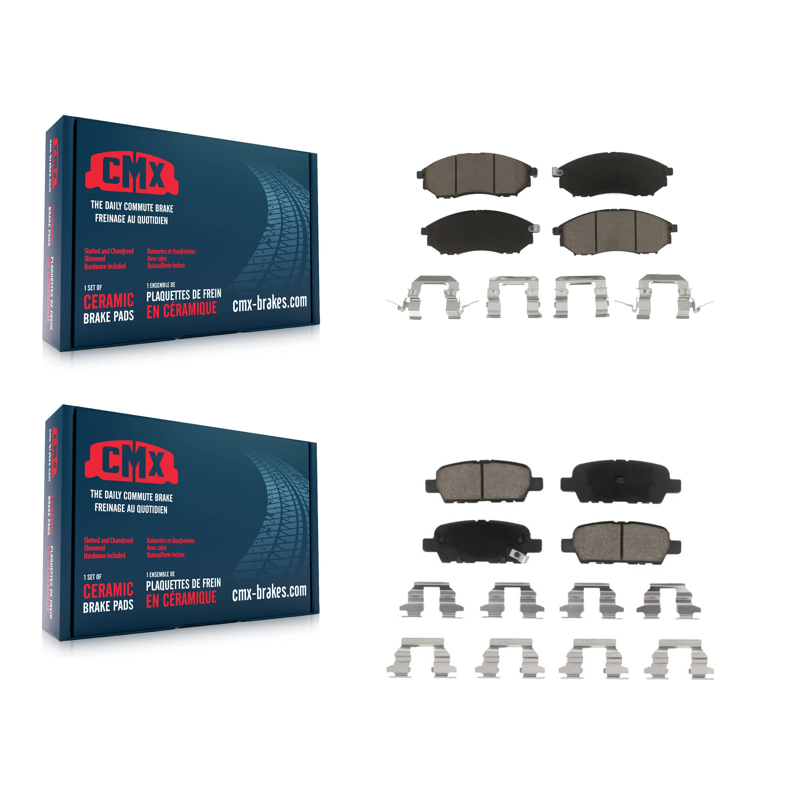 CMX - KCX-100255 - Front and Rear Disc Brake Pad Kits