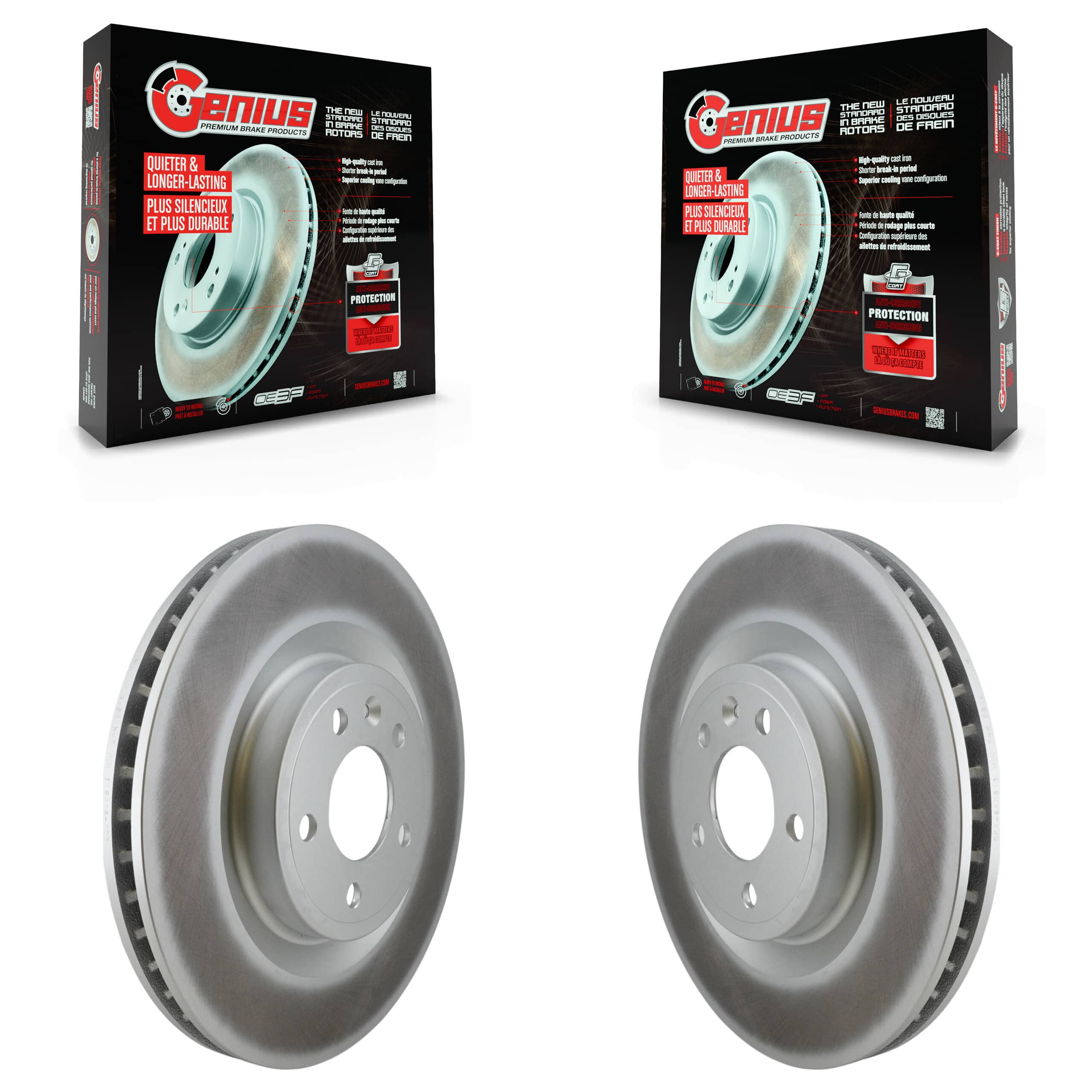 Genius - KG-100100 - Front Disc Brake Rotor Kits