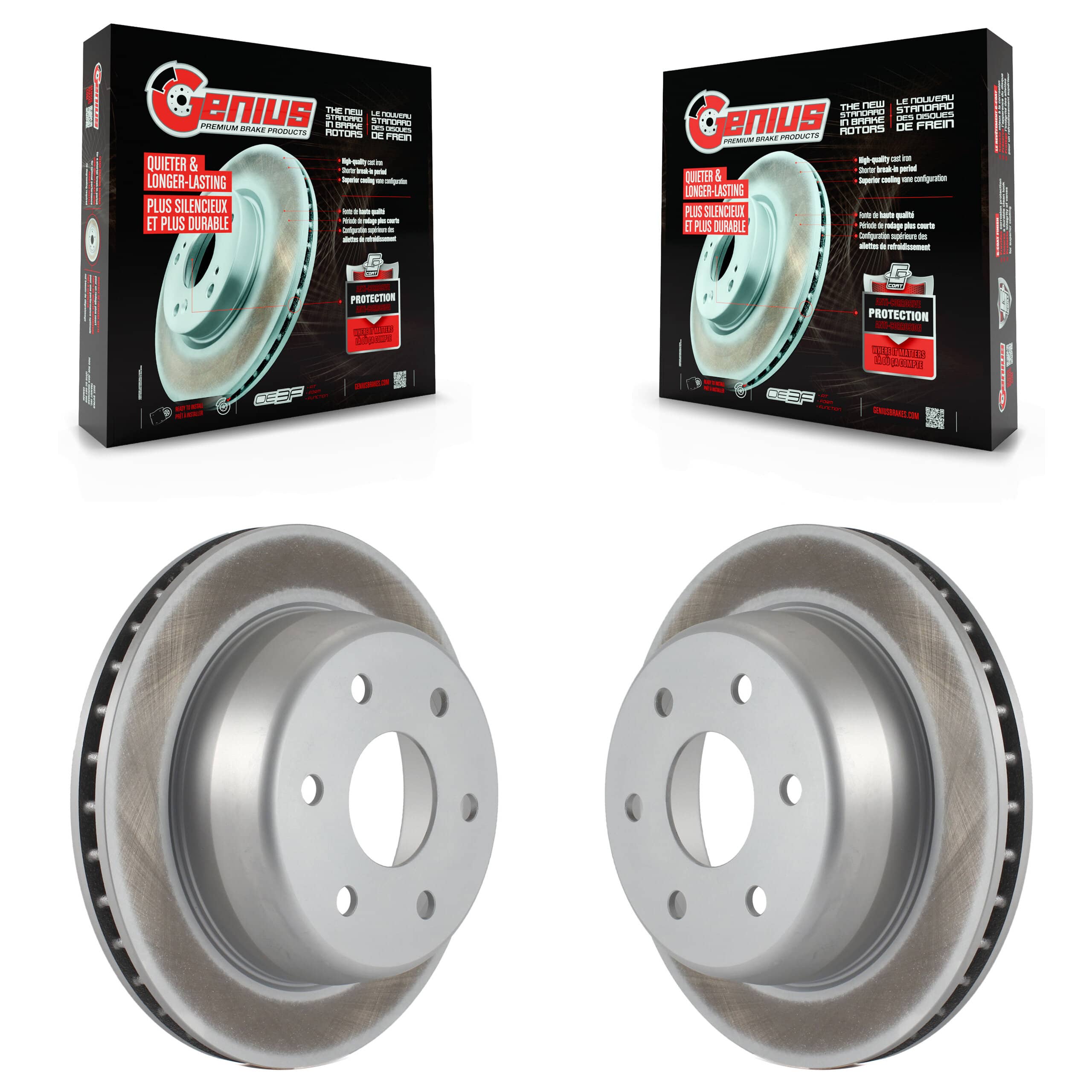 Genius - KG-100386 - Rear Disc Brake Rotor Kits