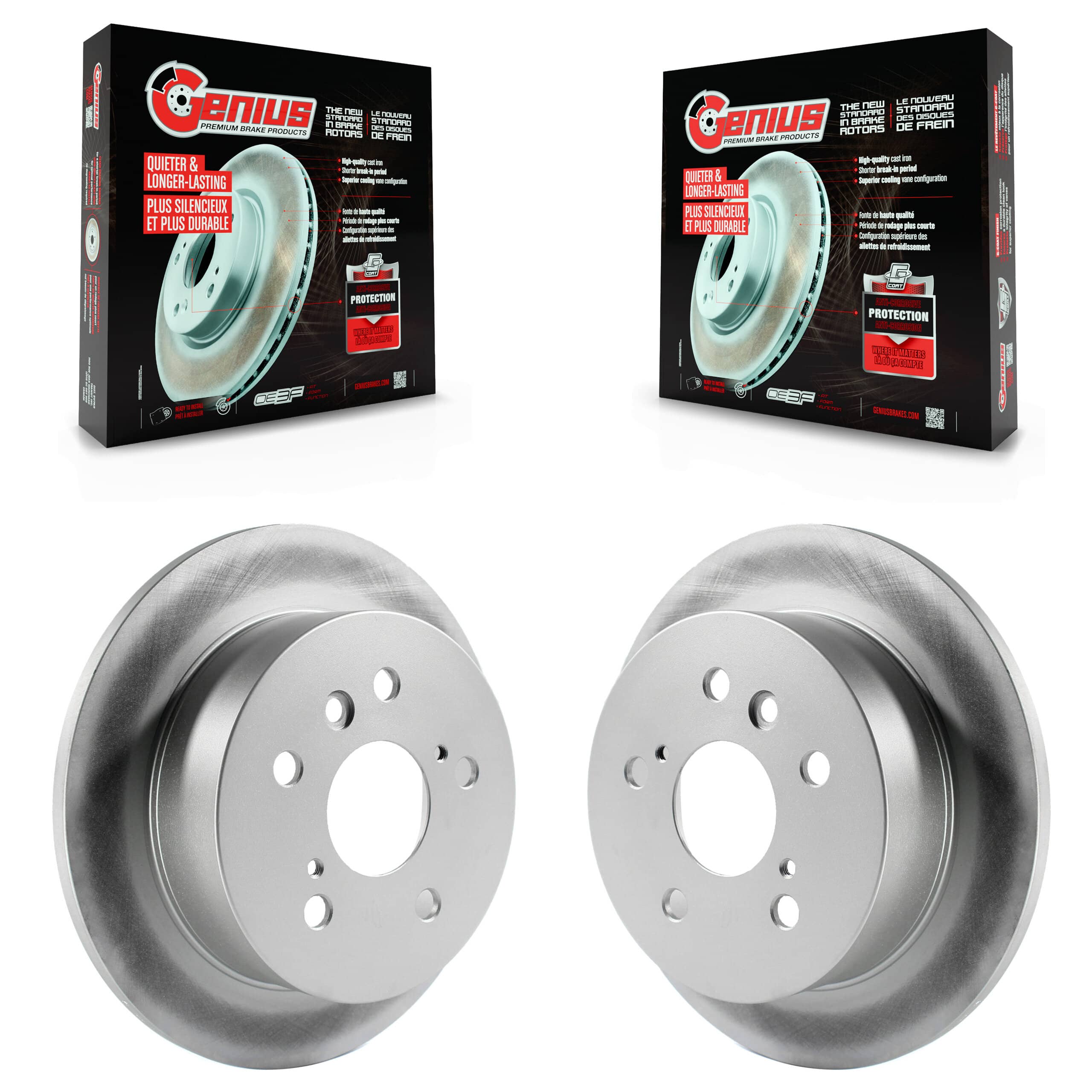 Genius - KG-100519 - Rear Disc Brake Rotor Kits