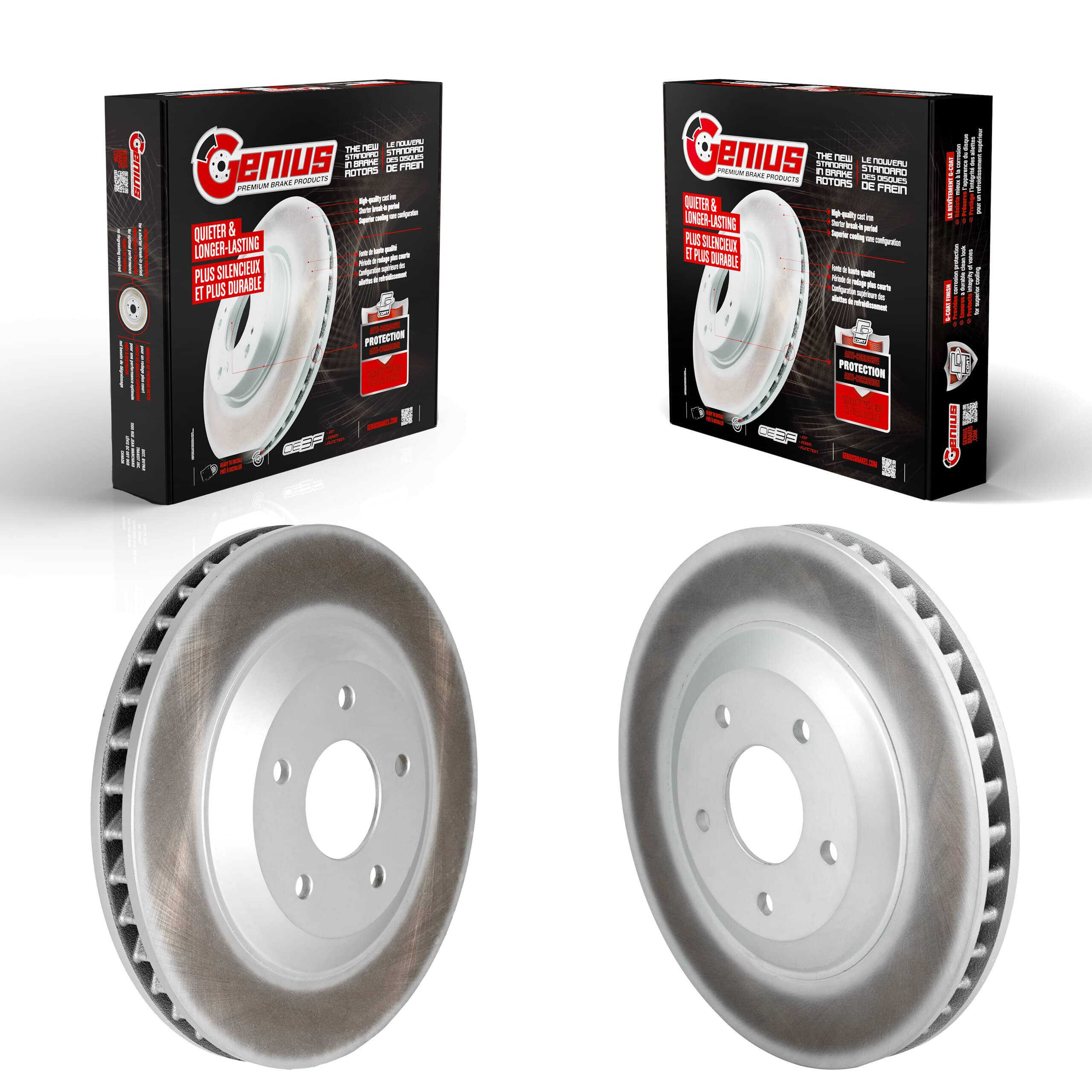 Genius - KG-101481 - Front Disc Brake Rotor Kits