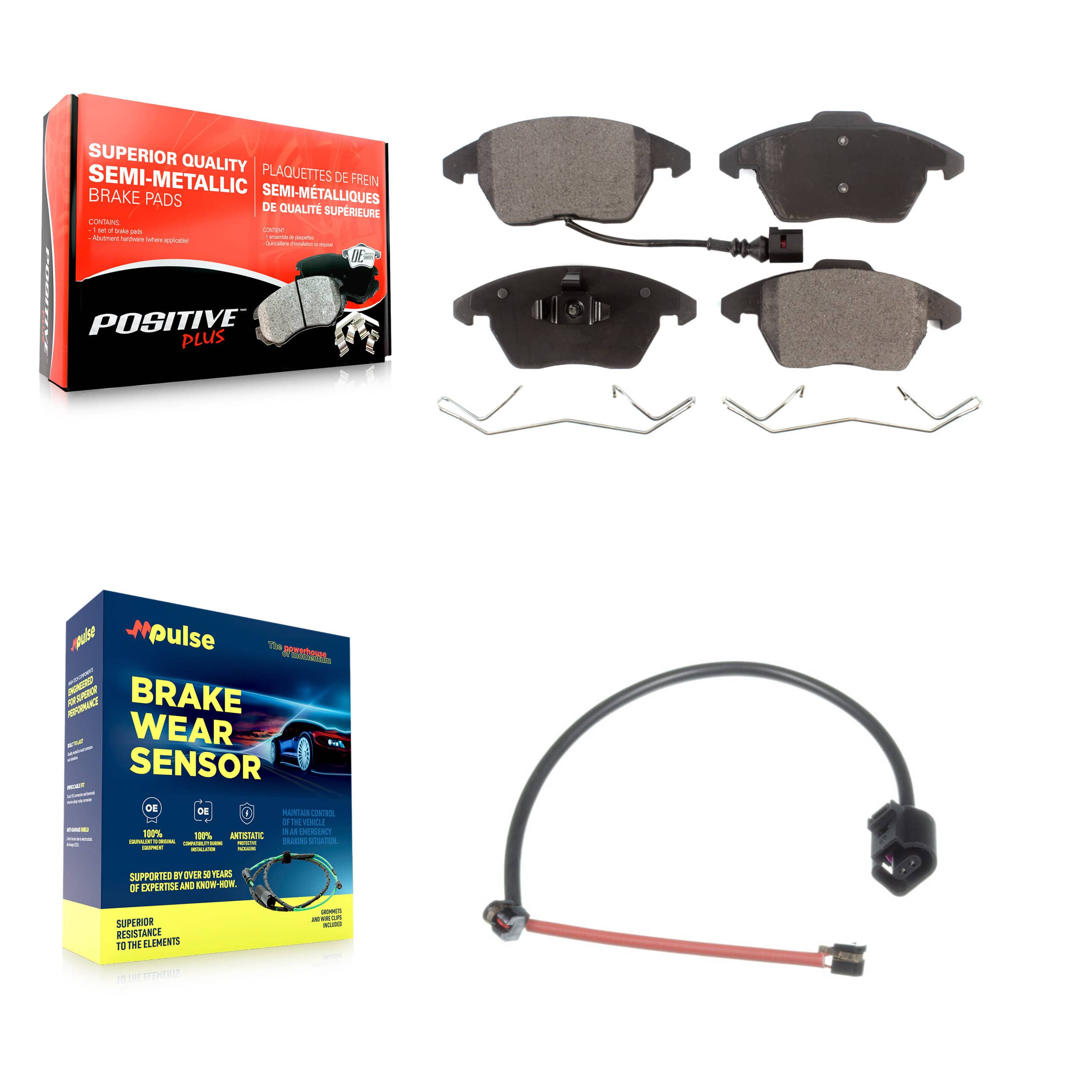 Positive Plus - KPW-100668 - Front Disc Brake Pad Kits
