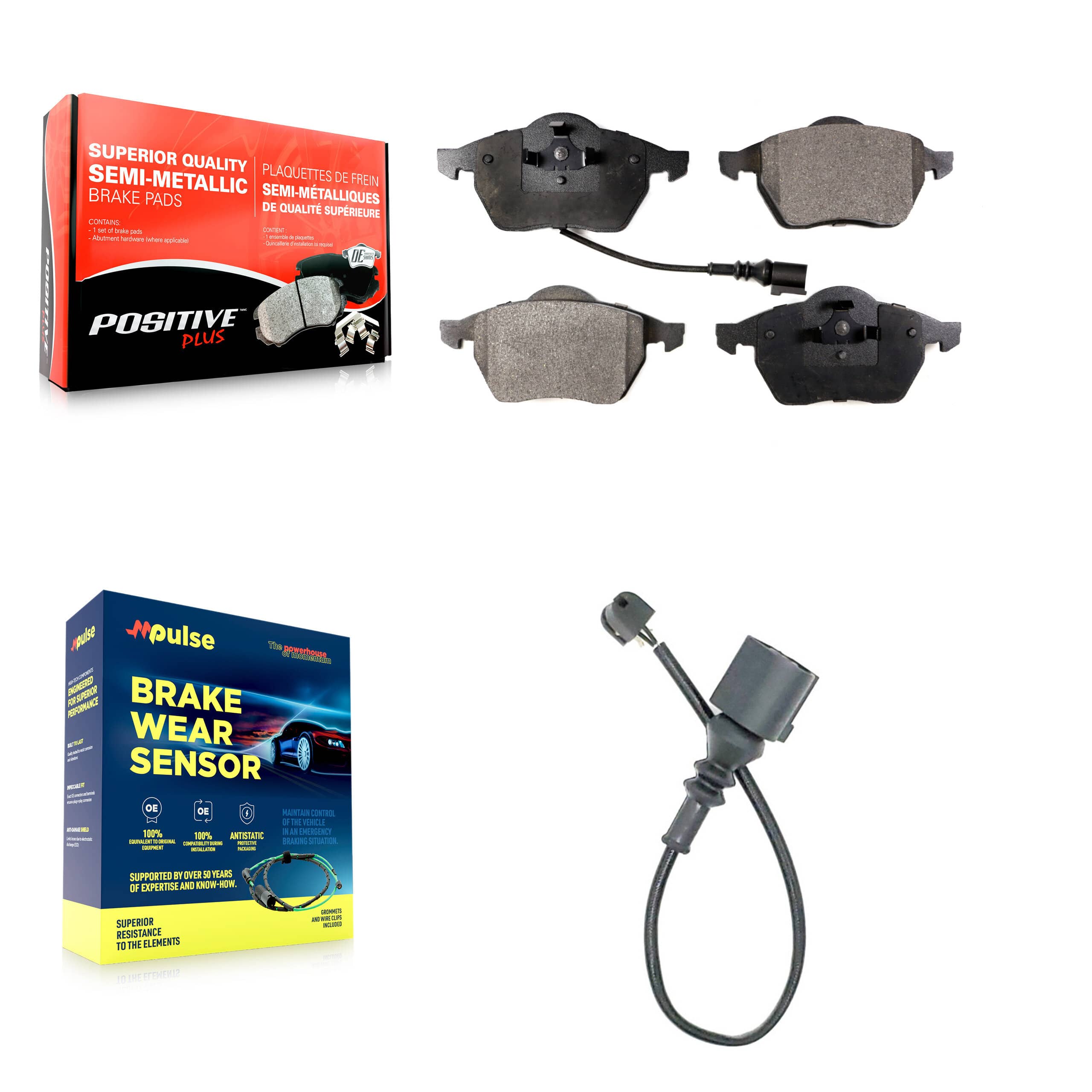 Positive Plus - KPW-100683 - Front Disc Brake Pad Kits