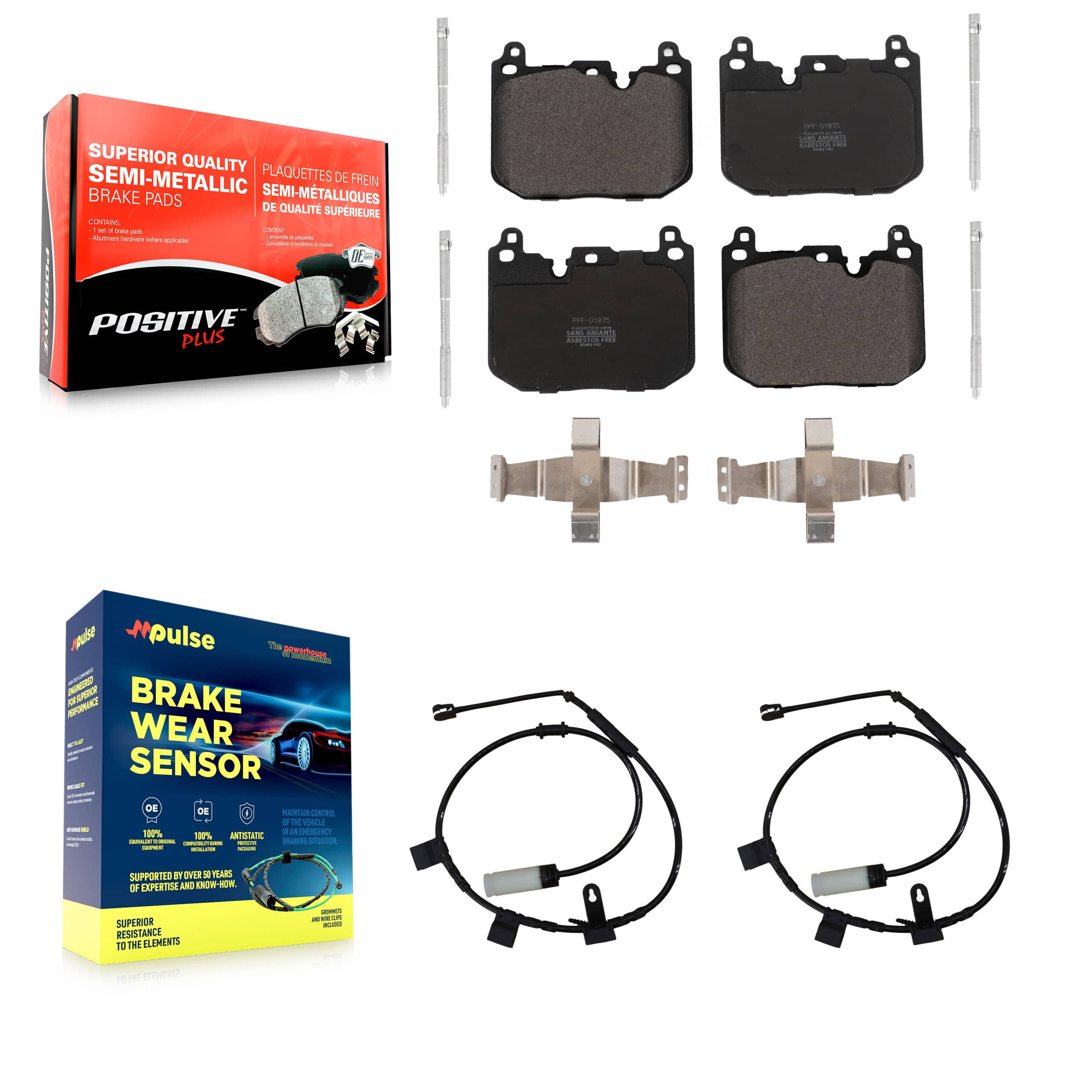 Positive Plus - KPW-100772 - Front Disc Brake Pad Kits