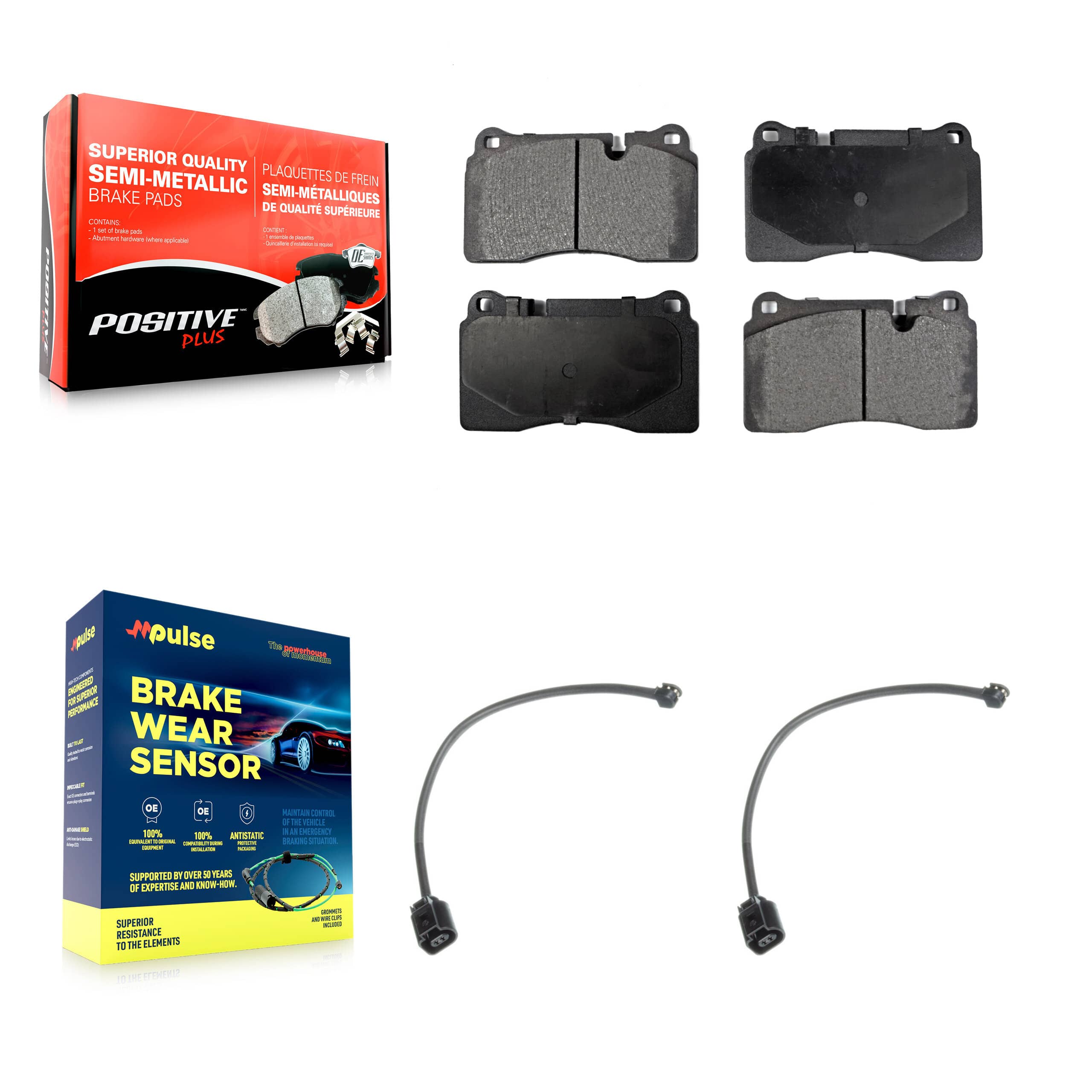 Positive Plus - KPW-100886 - Front Disc Brake Pad Kits