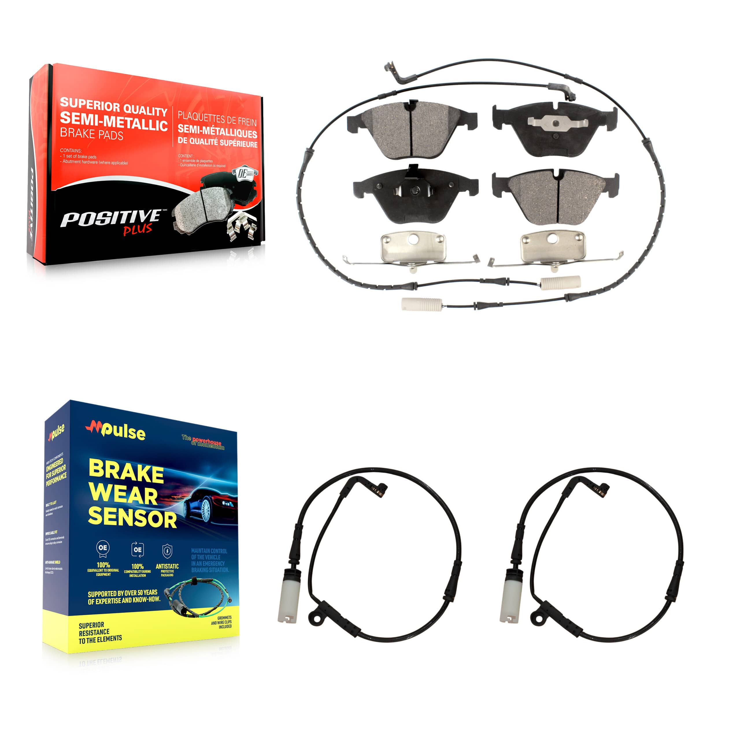 Positive Plus - KPW-100945 - Front Disc Brake Pad Kits