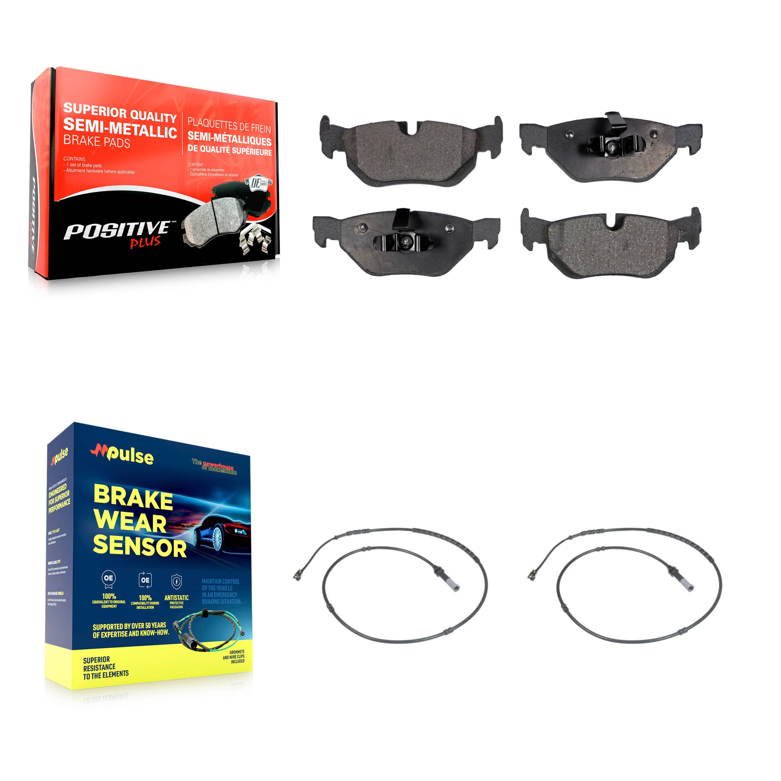 Positive Plus - KPW-101145 - Rear Disc Brake Pad Kits