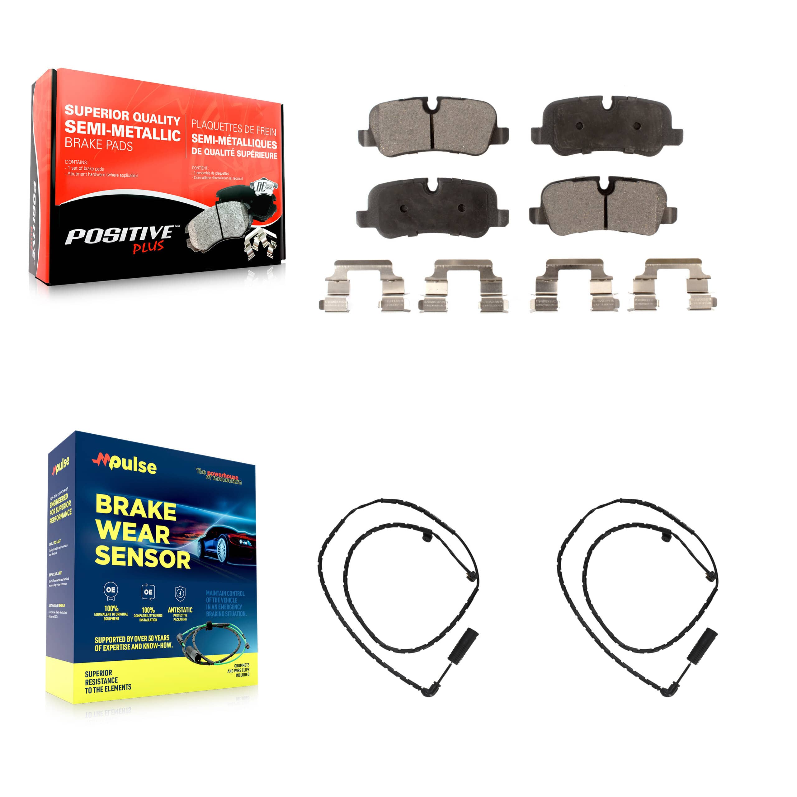 Positive Plus - KPW-101209 - Rear Disc Brake Pad Kits