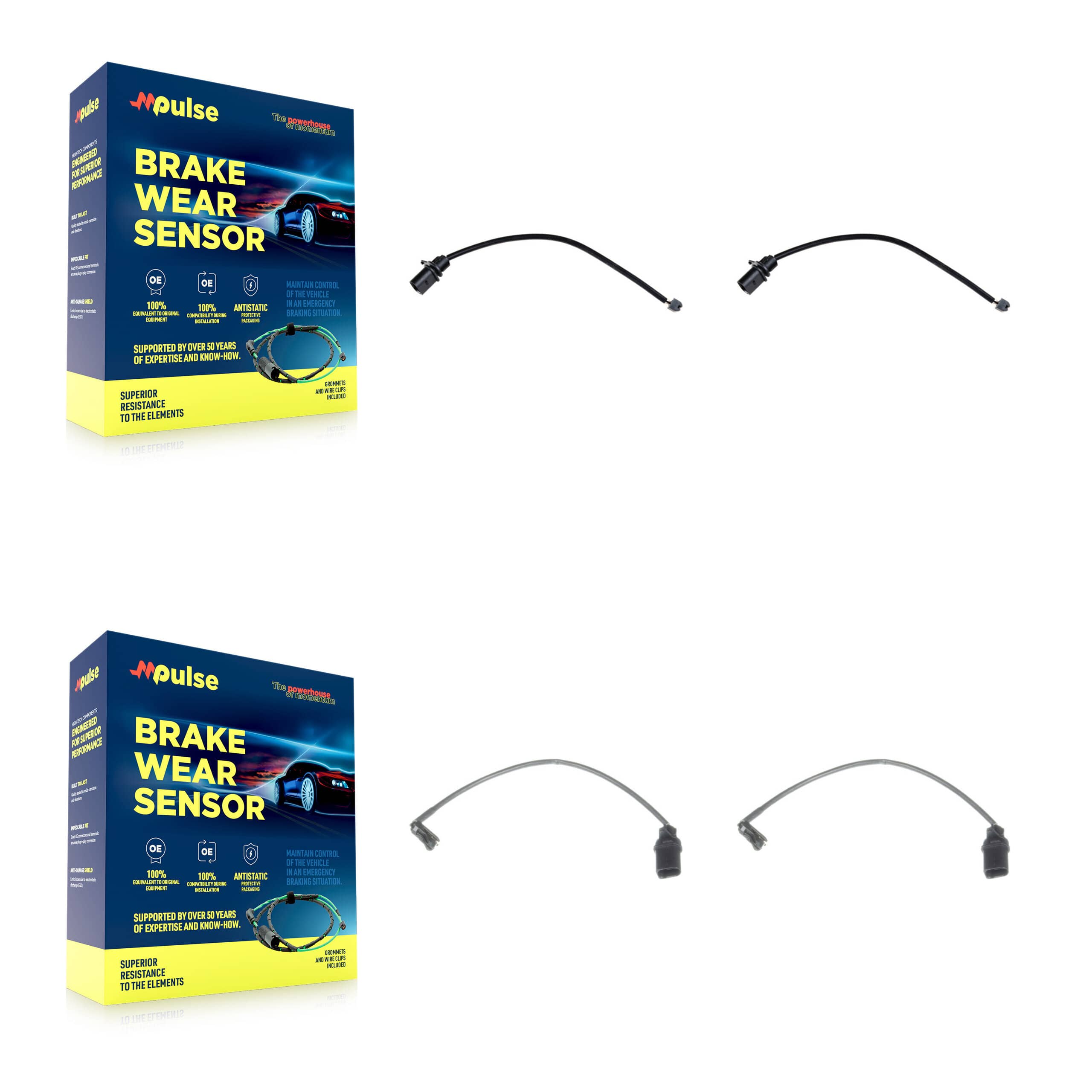 Mpulse - KSE-100403 - Front and Rear Disc Brake Pad Wear Sensor Kits