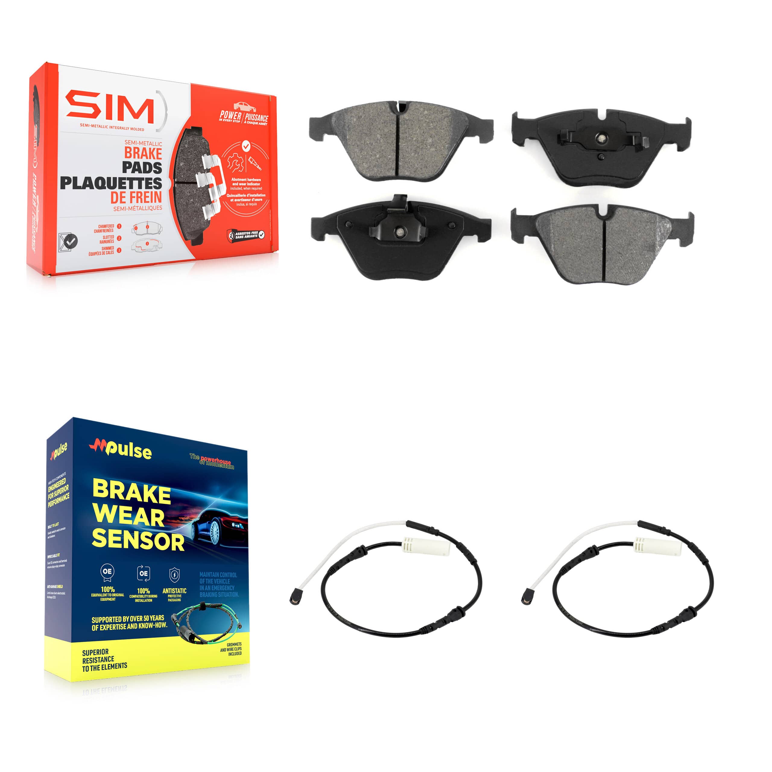 SIM - KSW-100465 - Front Disc Brake Pad Kits