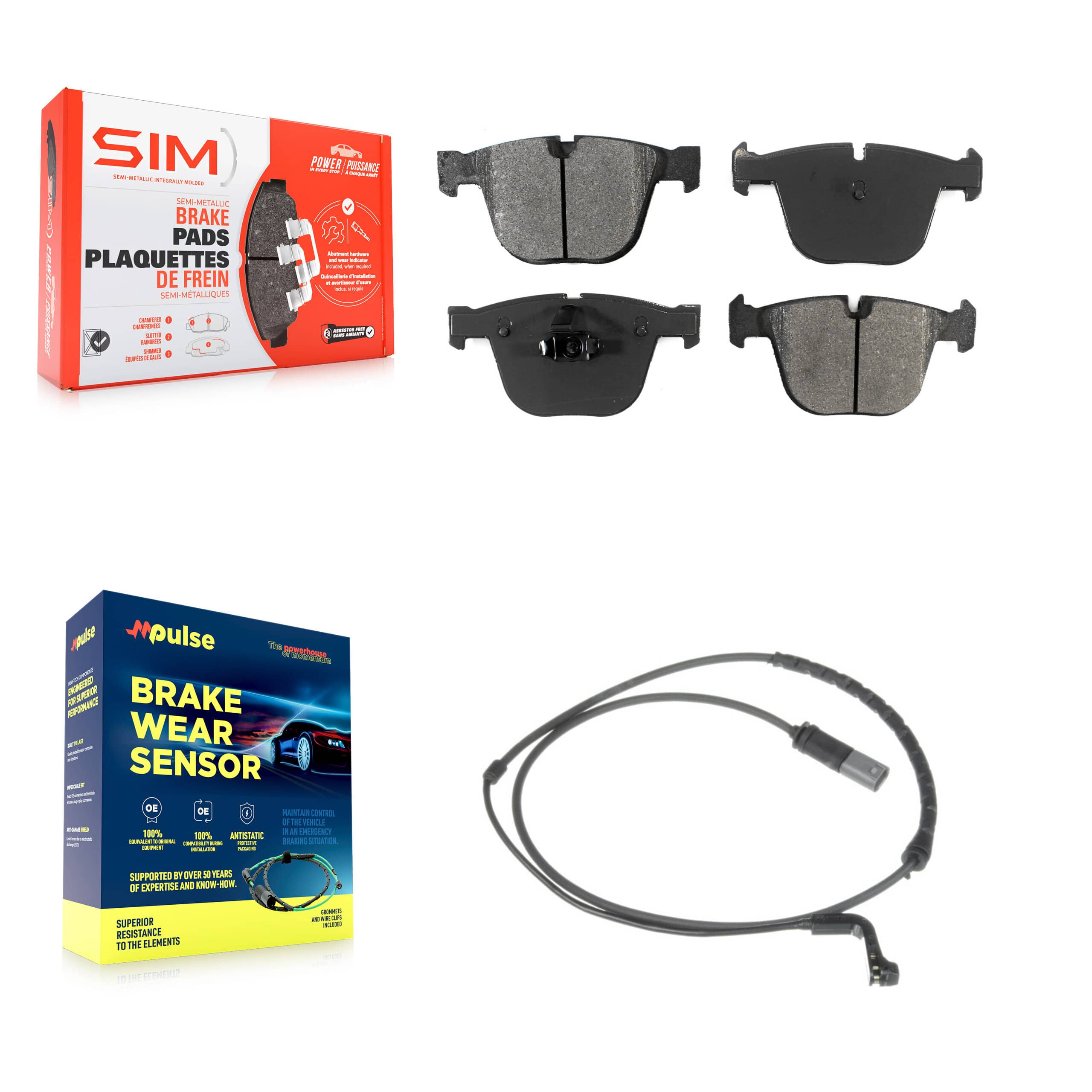 SIM - KSW-100521 - Rear Disc Brake Pad Kits
