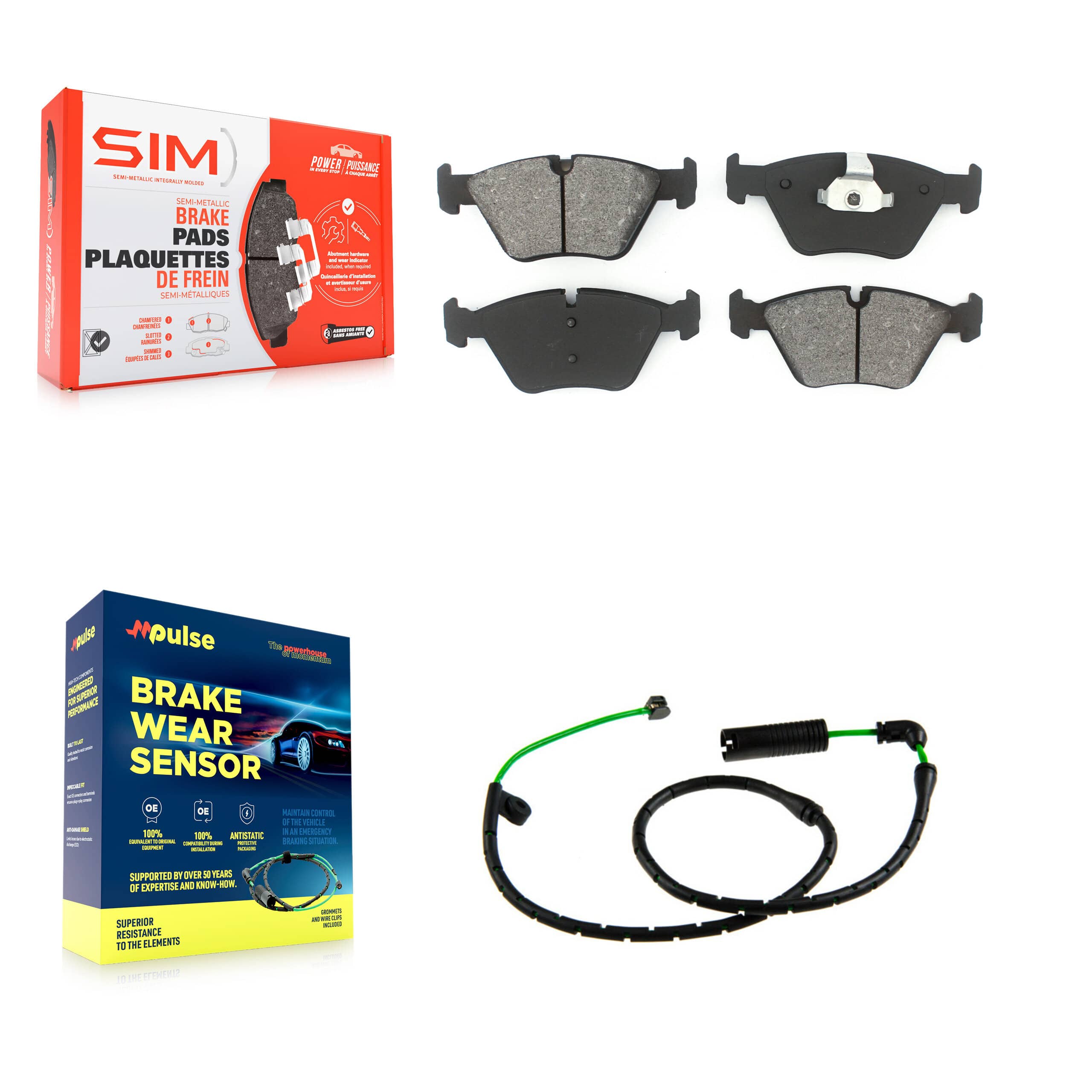 SIM - KSW-100914 - Front Disc Brake Pad Kits