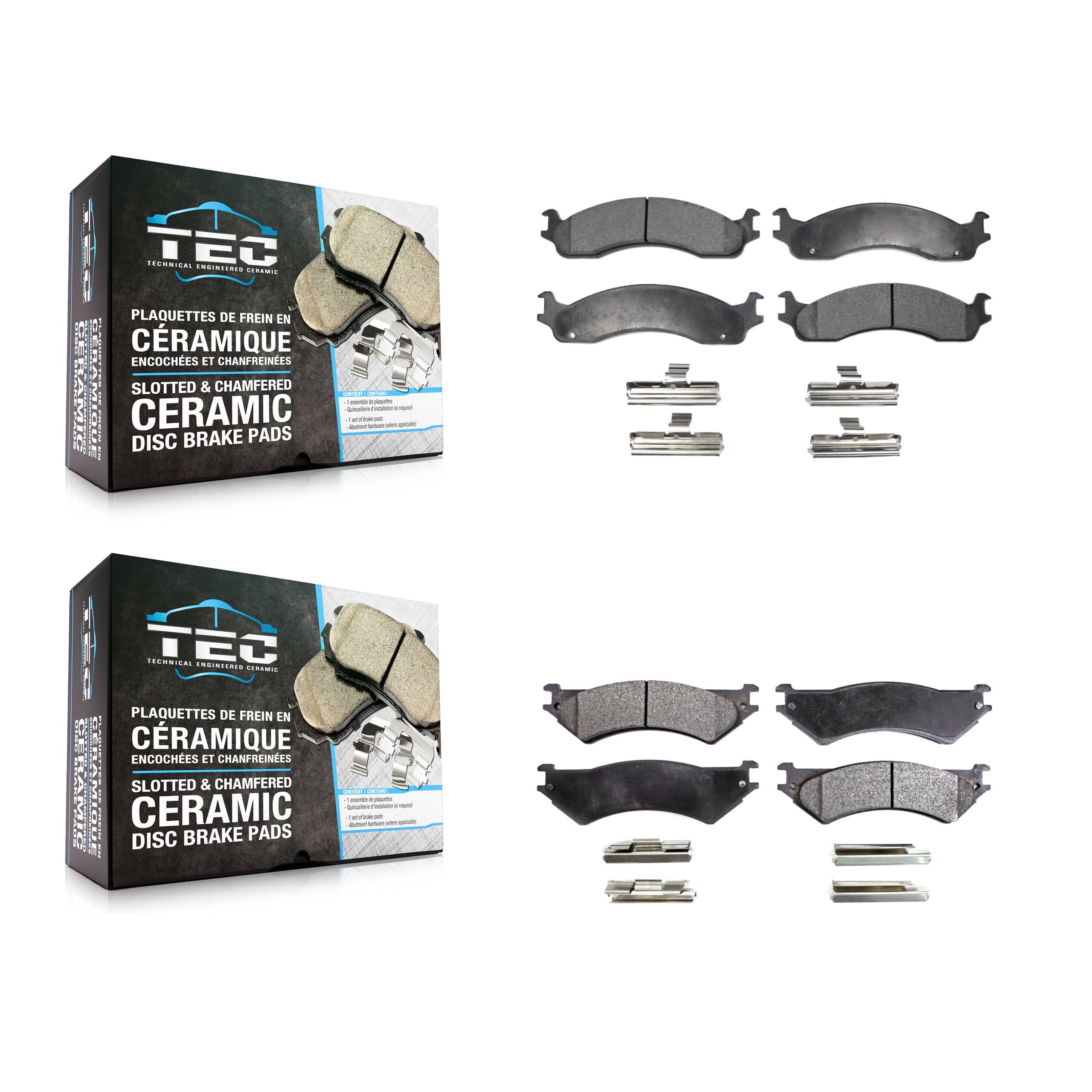 TEC - KTC-100358 - Front and Rear Disc Brake Pad Kits