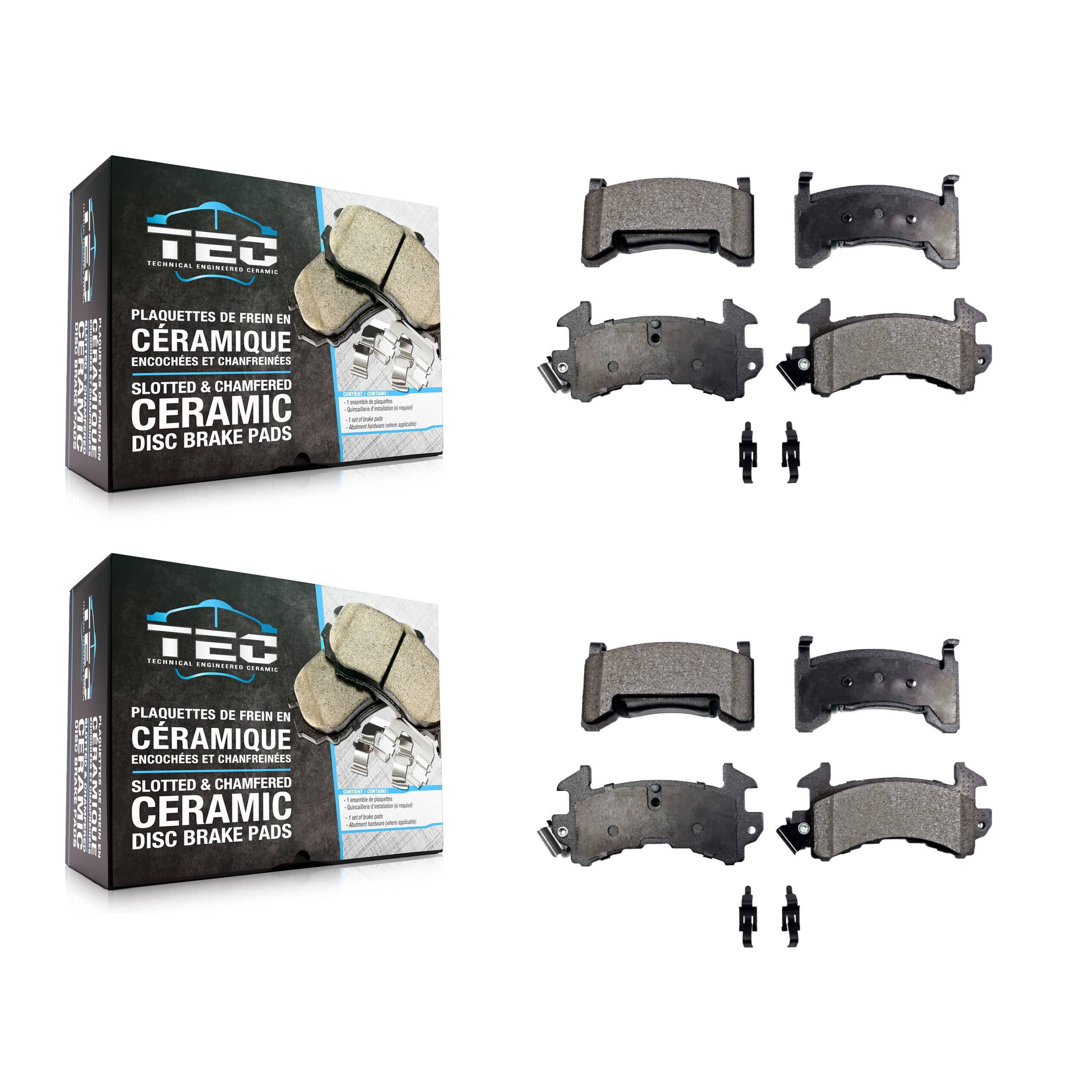 TEC - KTC-100625 - Front and Rear Disc Brake Pad Kits