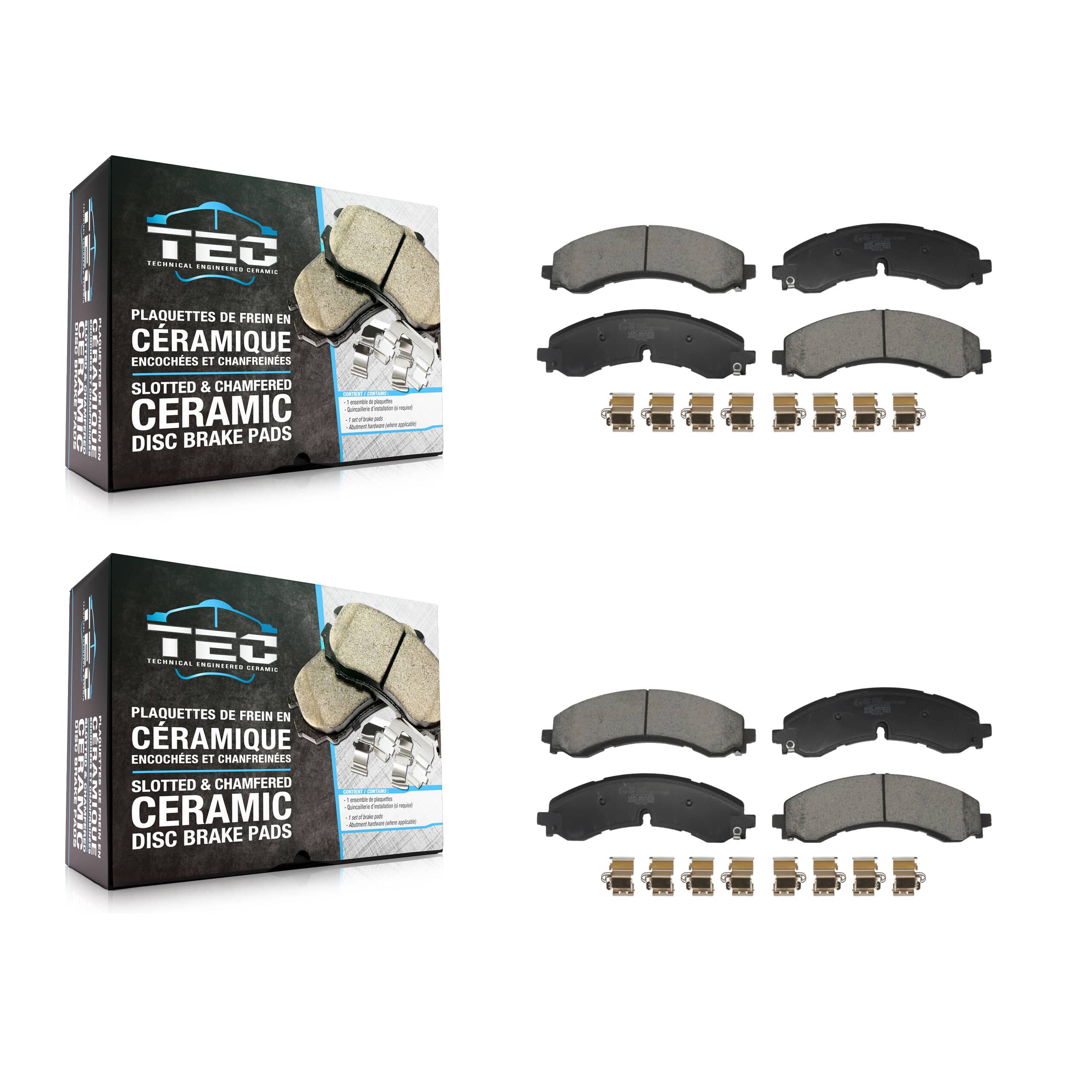 TEC - KTC-100811 - Front and Rear Disc Brake Pad Kits