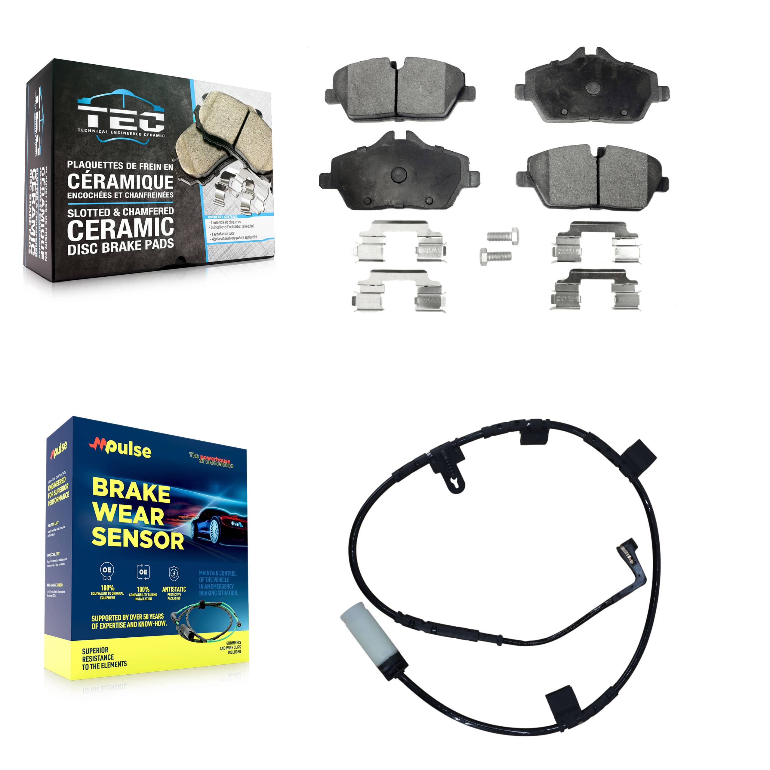 TEC - KTW-100196 - Front Disc Brake Pad Kits