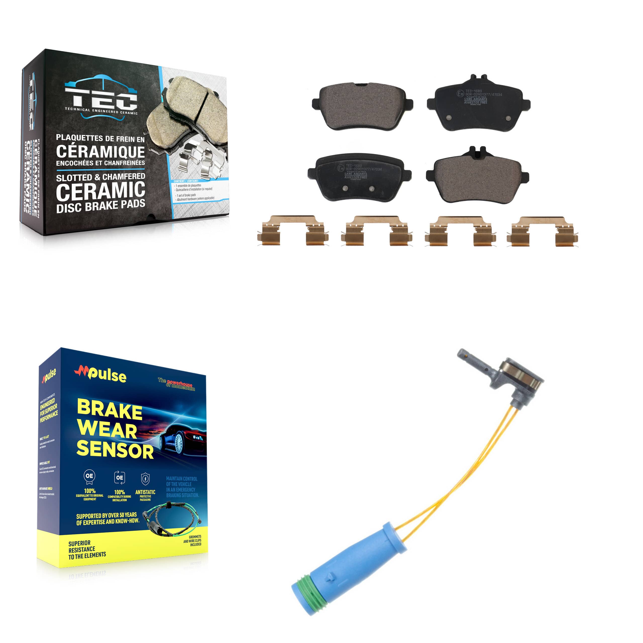 TEC - KTW-101227 - Rear Disc Brake Pad Kits