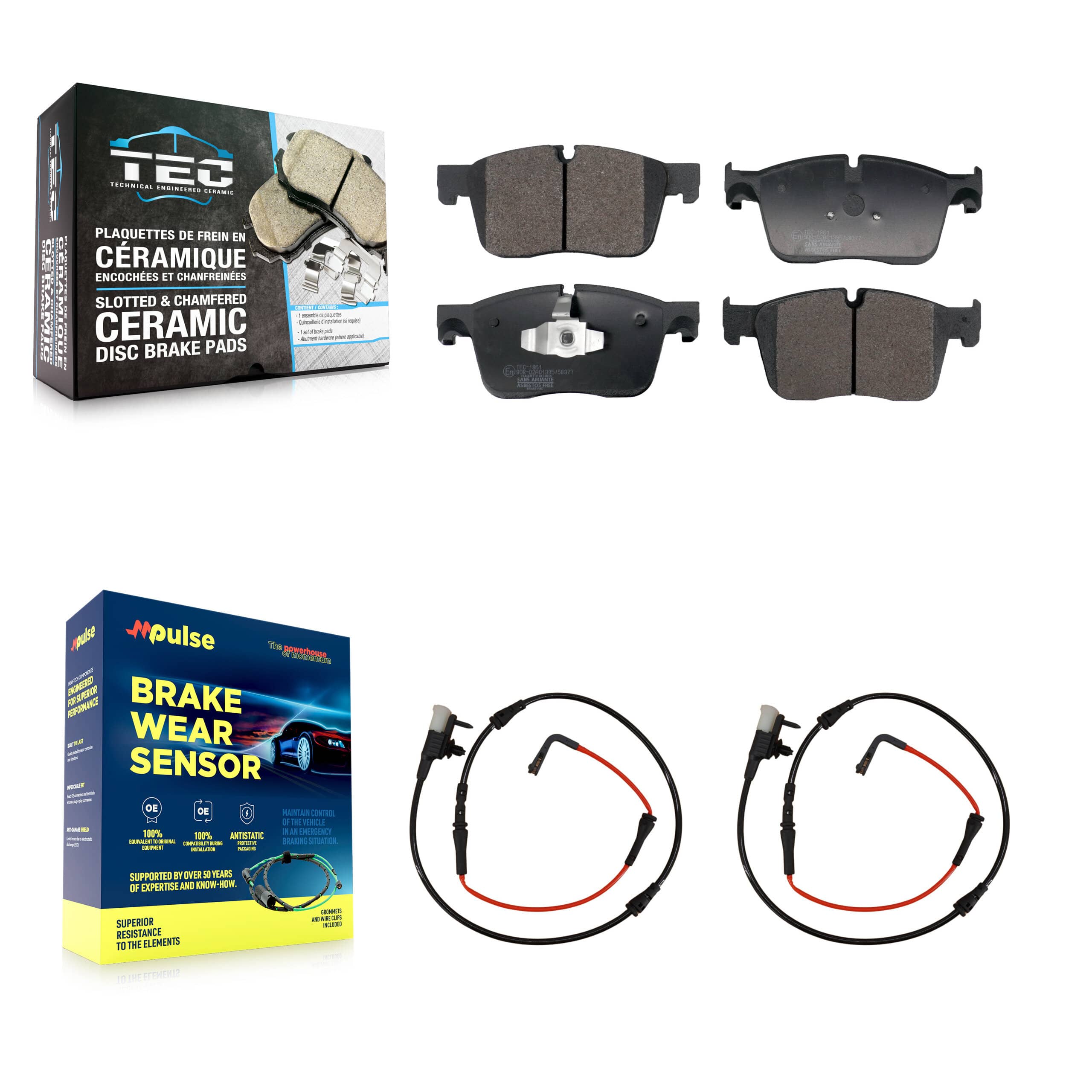 TEC - KTW-101562 - Front Disc Brake Pad Kits