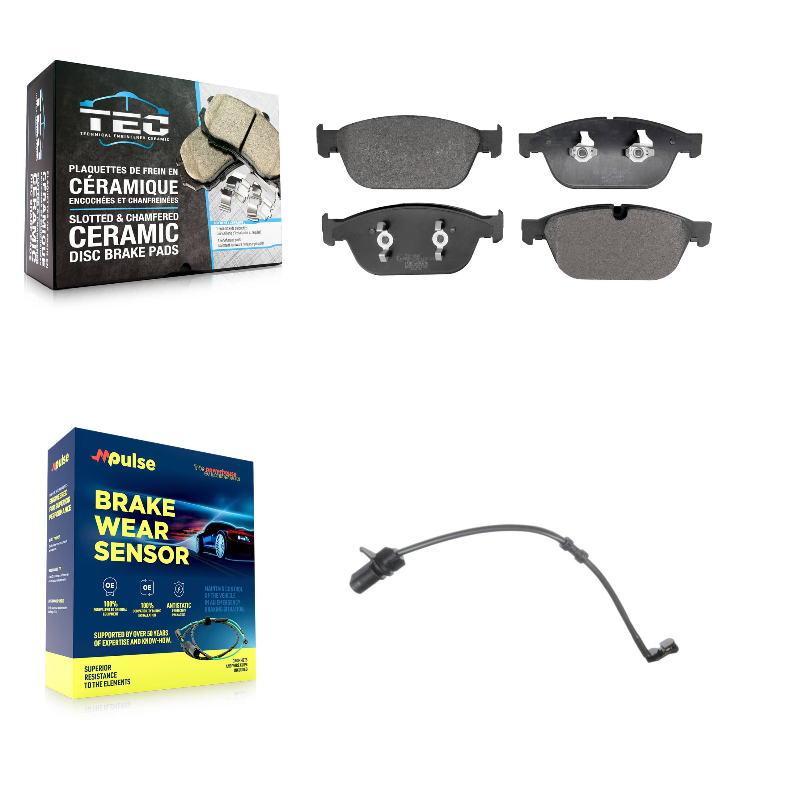 TEC - KTW-101572 - Front Disc Brake Pad Kits