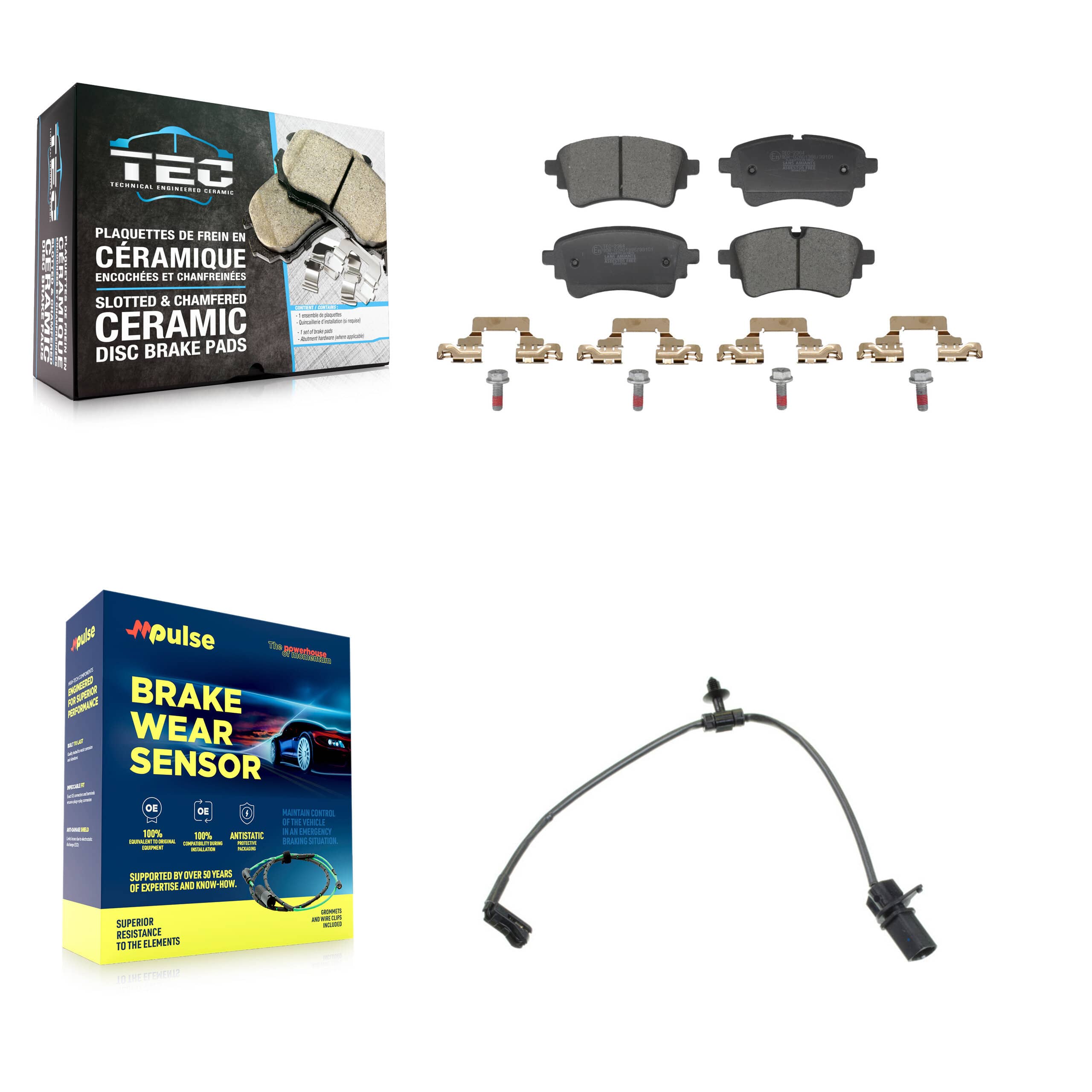 TEC - KTW-101742 - Rear Disc Brake Pad Kits