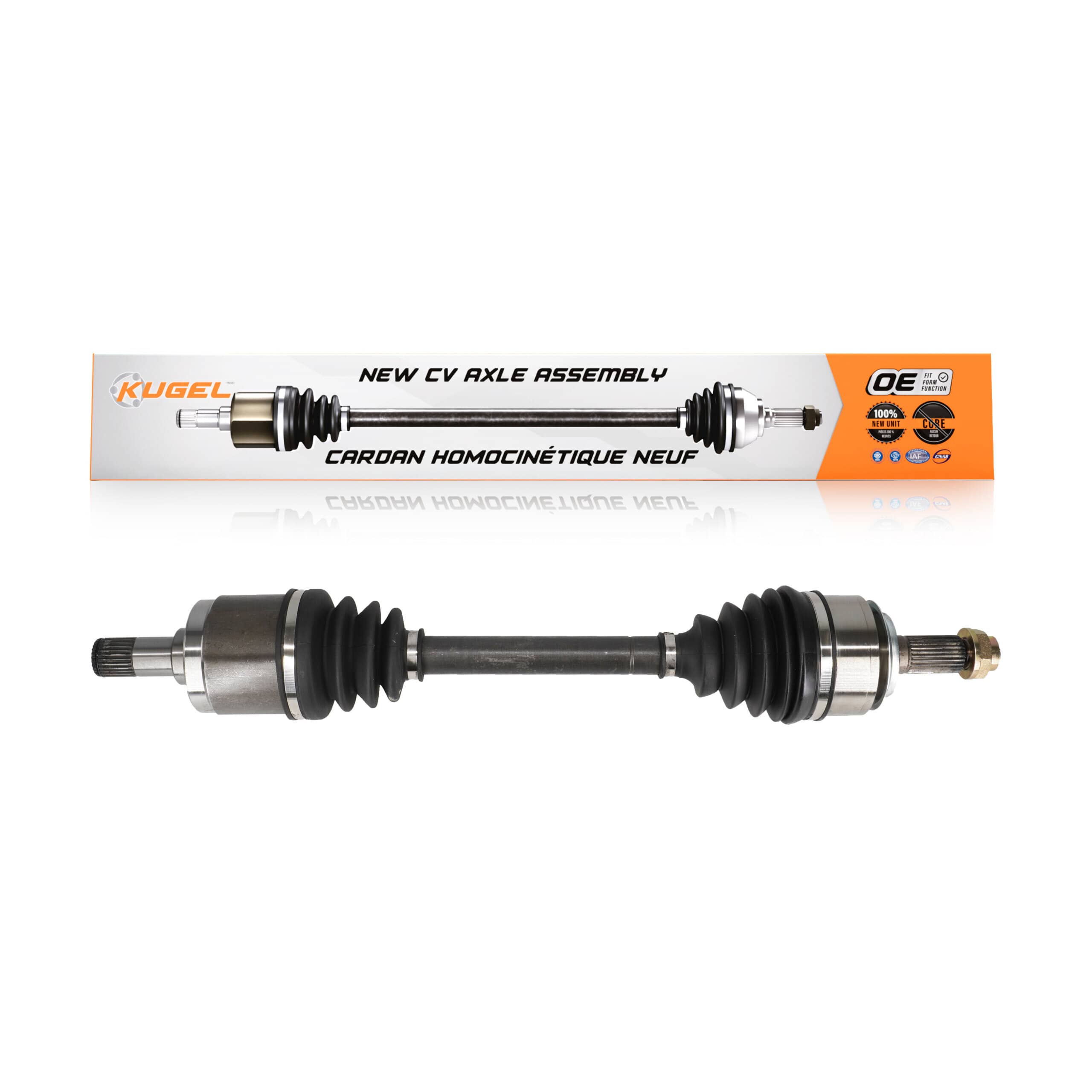 Kugel - NCV-HO36570 - Front Left CV Axle Shaft