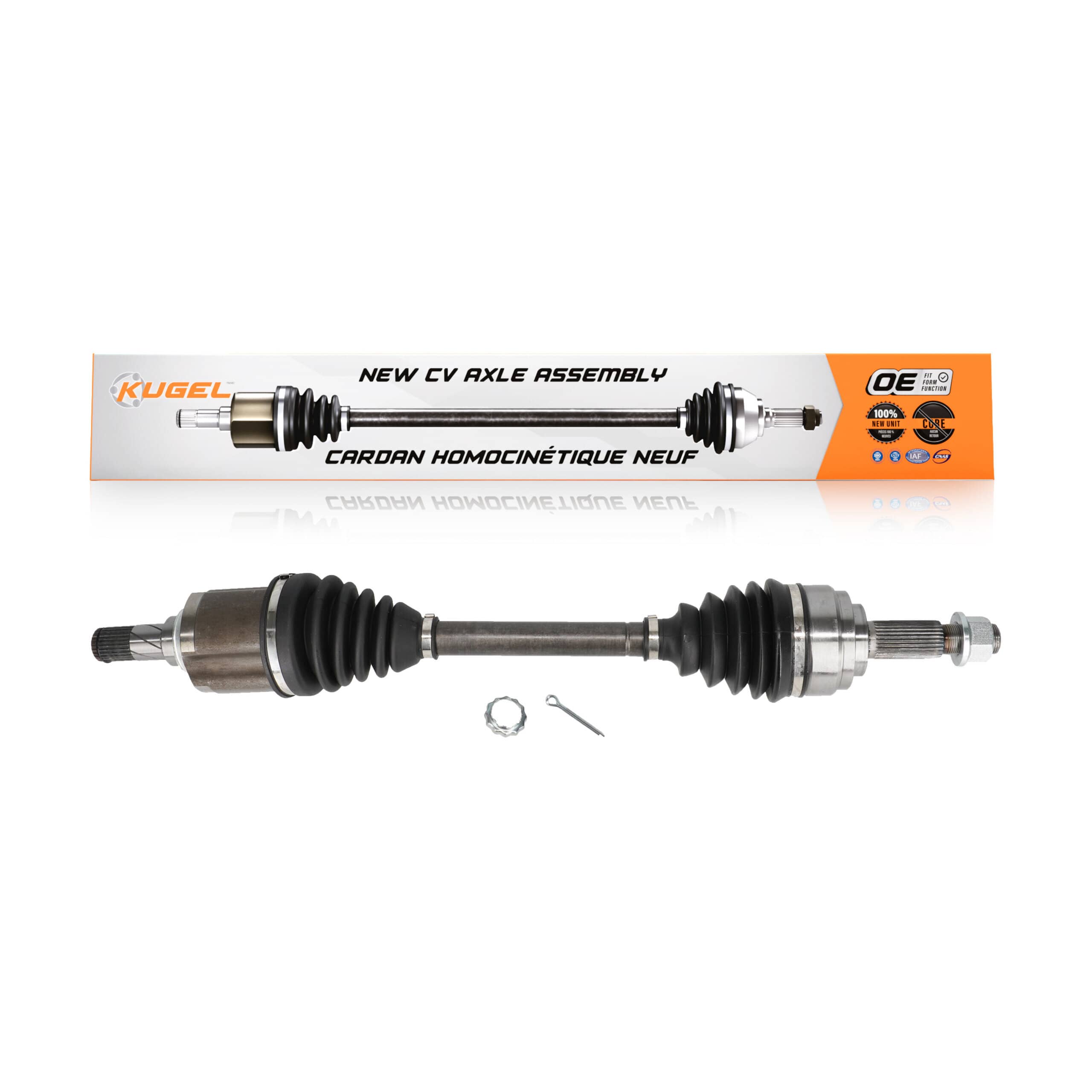 Kugel - NCV-NI53918 - Front Left CV Axle Shaft