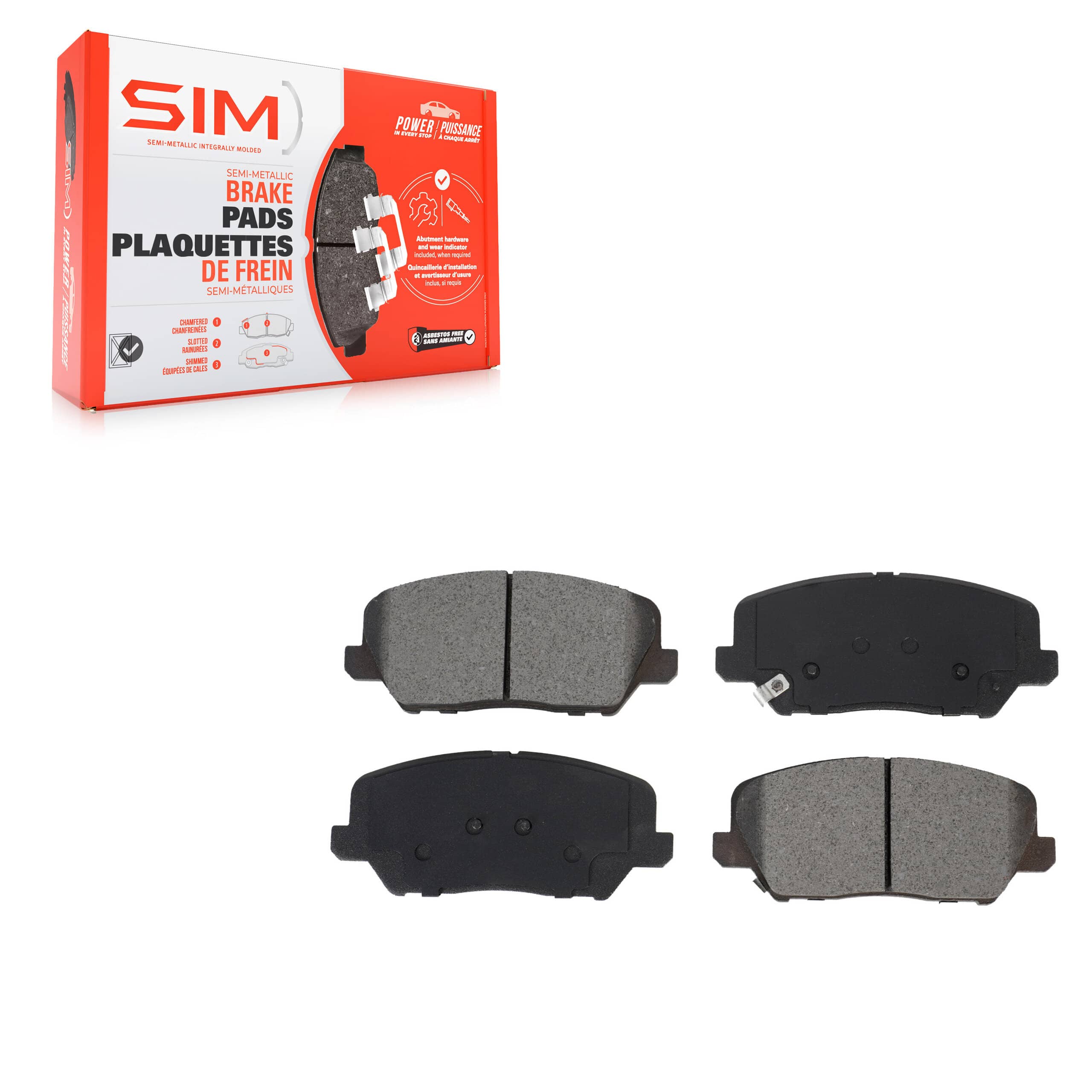 SIM - SIM-1827 - Front Disc Brake Pad