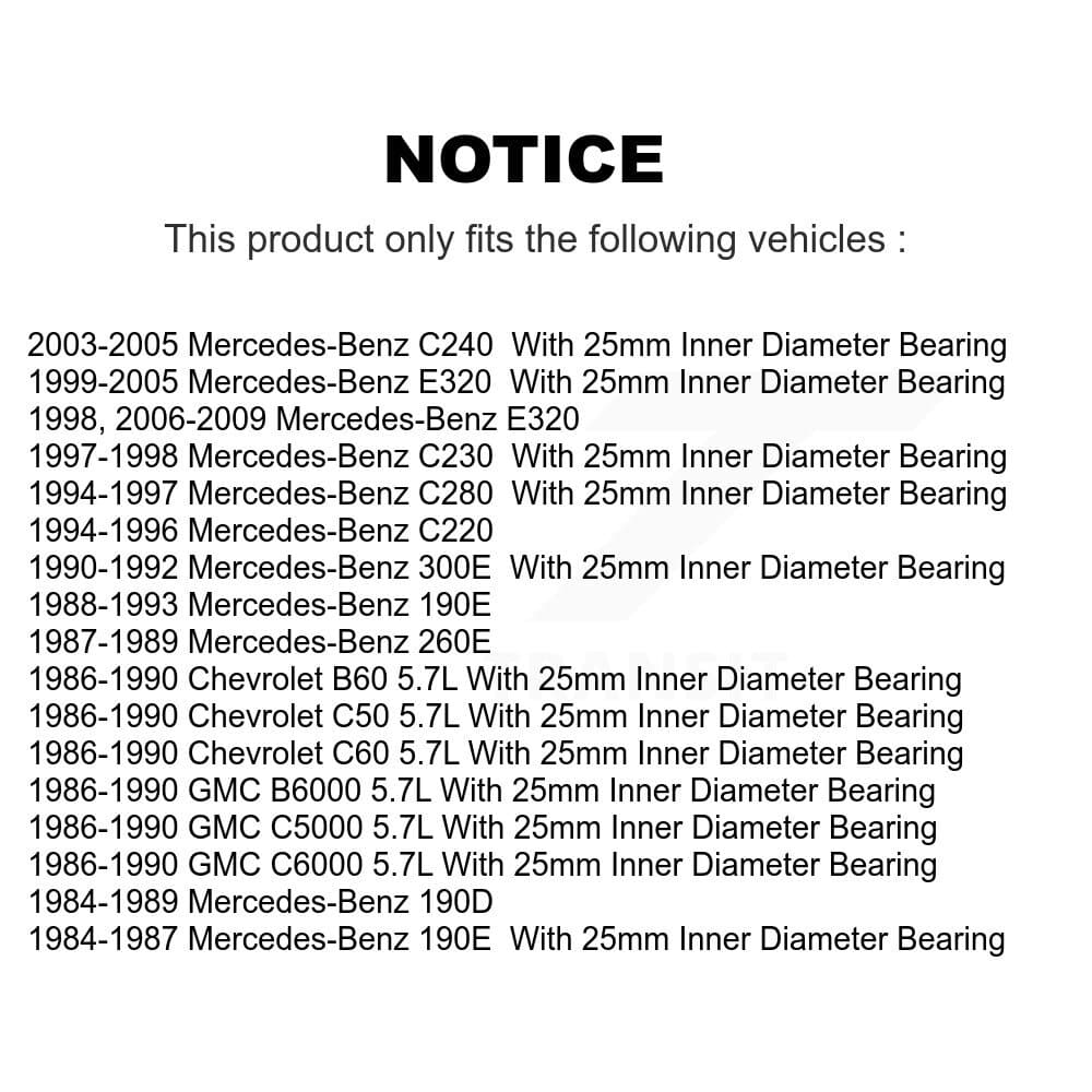 Kugel - 70-105CC - Drive Shaft Center Support Bearing image 10