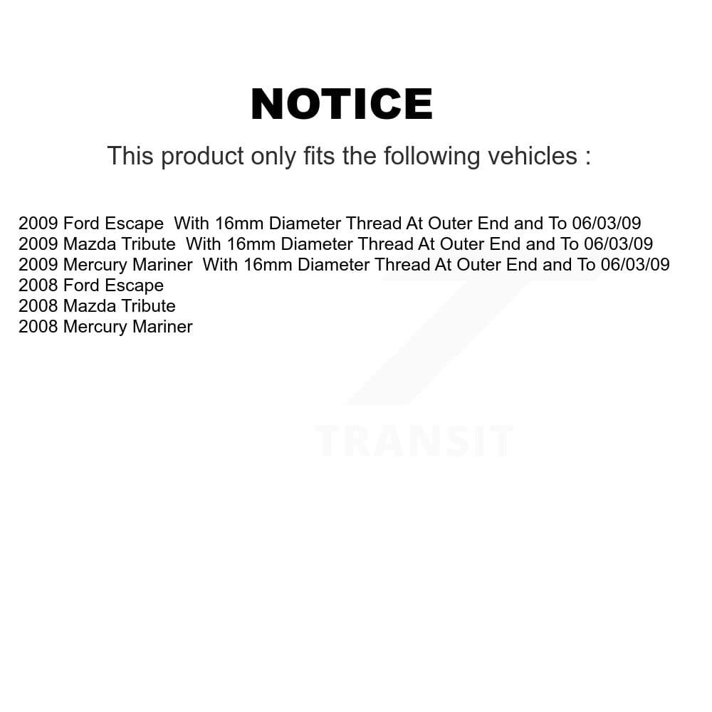 Top Quality - 72-EV800366 - Front Inner Steering Tie Rod End image 2