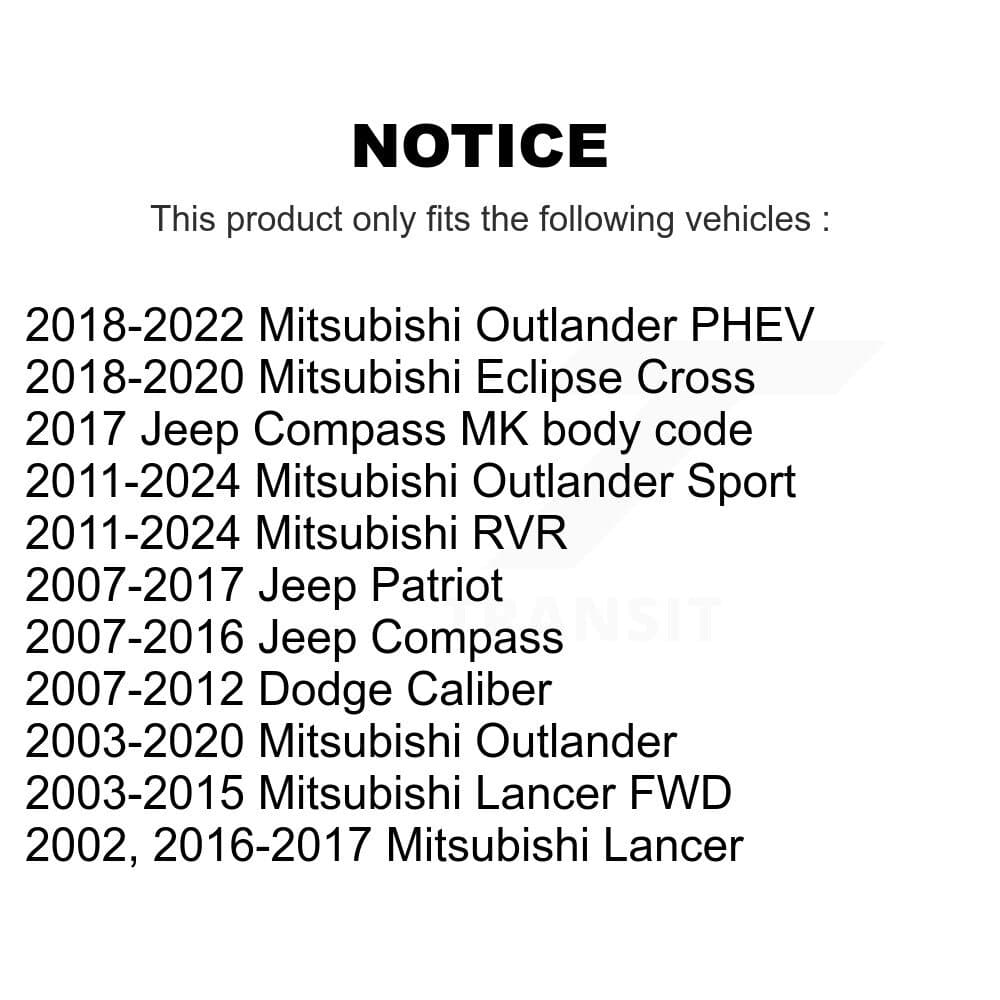 Top Quality - 72-K200254 - Front Lower Rearward Suspension Control Arm Bushing image 2