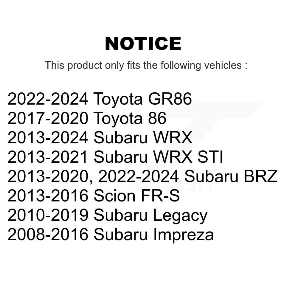Top Quality - 72-K750486 - Rear Suspension Stabilizer Bar Link Kit image 2