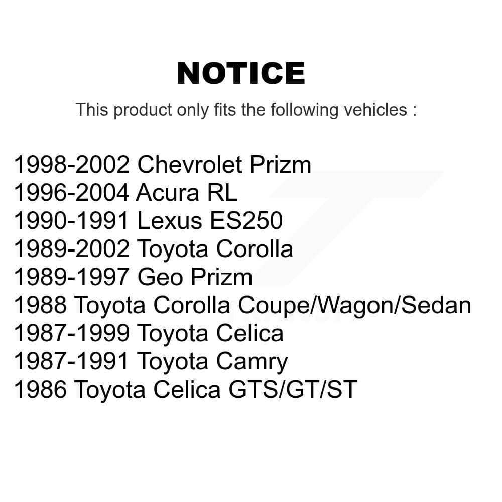 Top Quality - 72-K9545 - Rear Suspension Stabilizer Bar Link Kit image 2