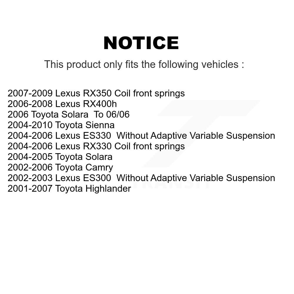 Top Quality - 73-904989 - Front Suspension Strut Hardware Kit image 2