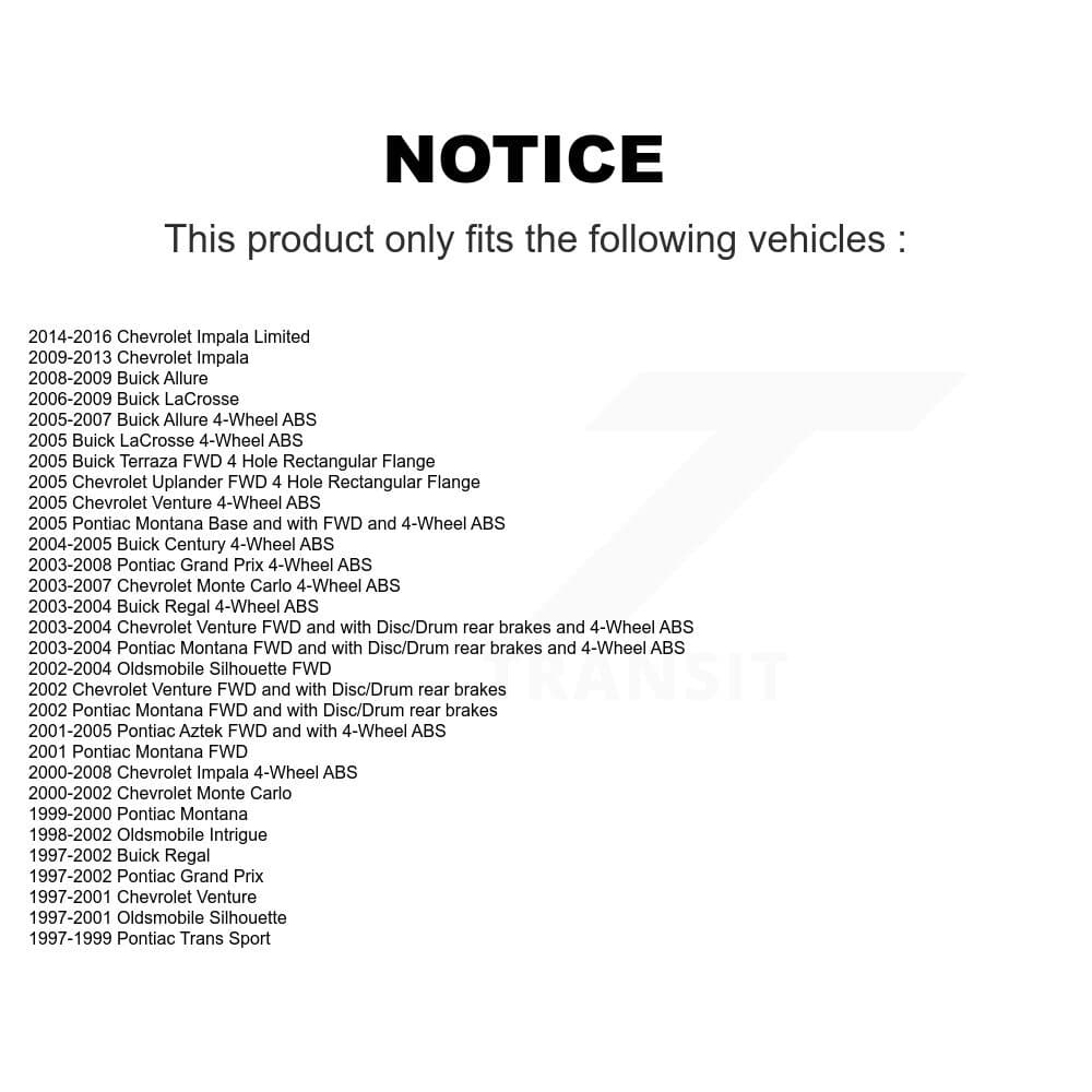 Kugel - K70-101173 - Front and Rear Wheel Bearing and Hub Assembly Kits image 11