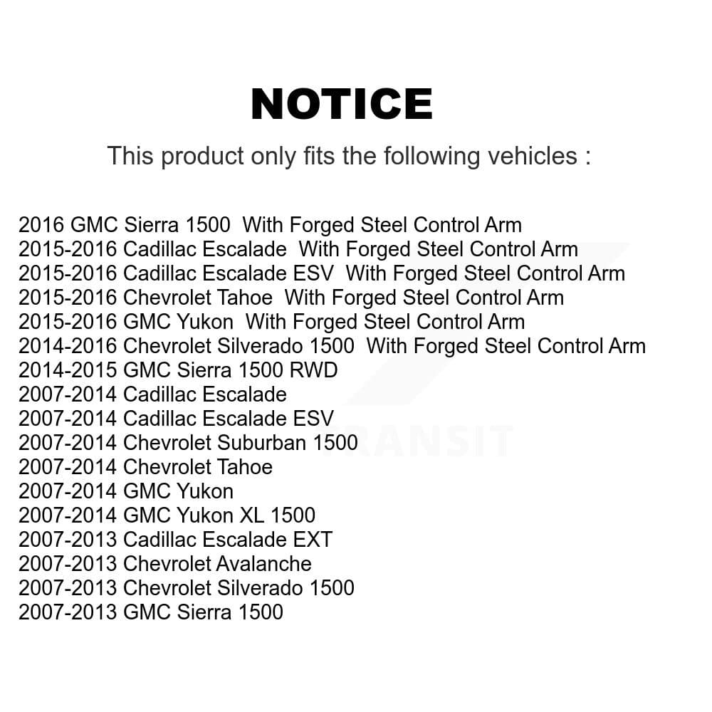 Top Quality - K72-100009 - Front Suspension Control Arm and Ball Joint Assembly Kits image 2