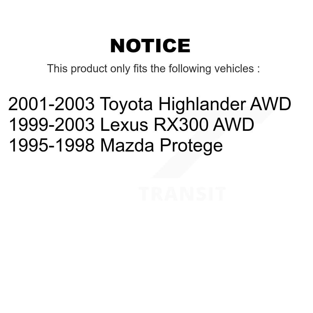 Top Quality - K72-100363 - Rear Suspension Stabilizer Bar Link Kits image 2
