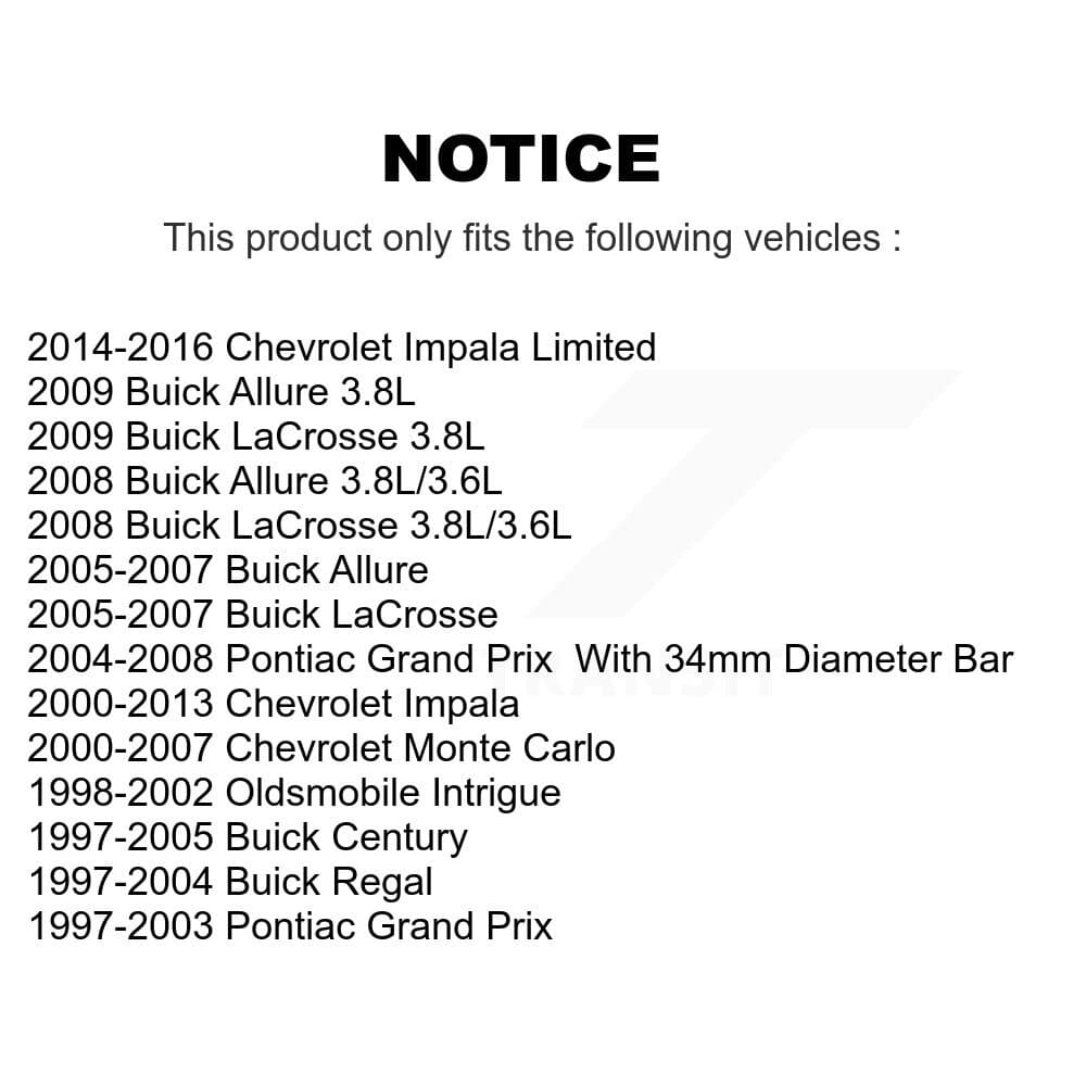 Top Quality - K72-100785 - Front and Rear Suspension Stabilizer Bar Link Kits image 2