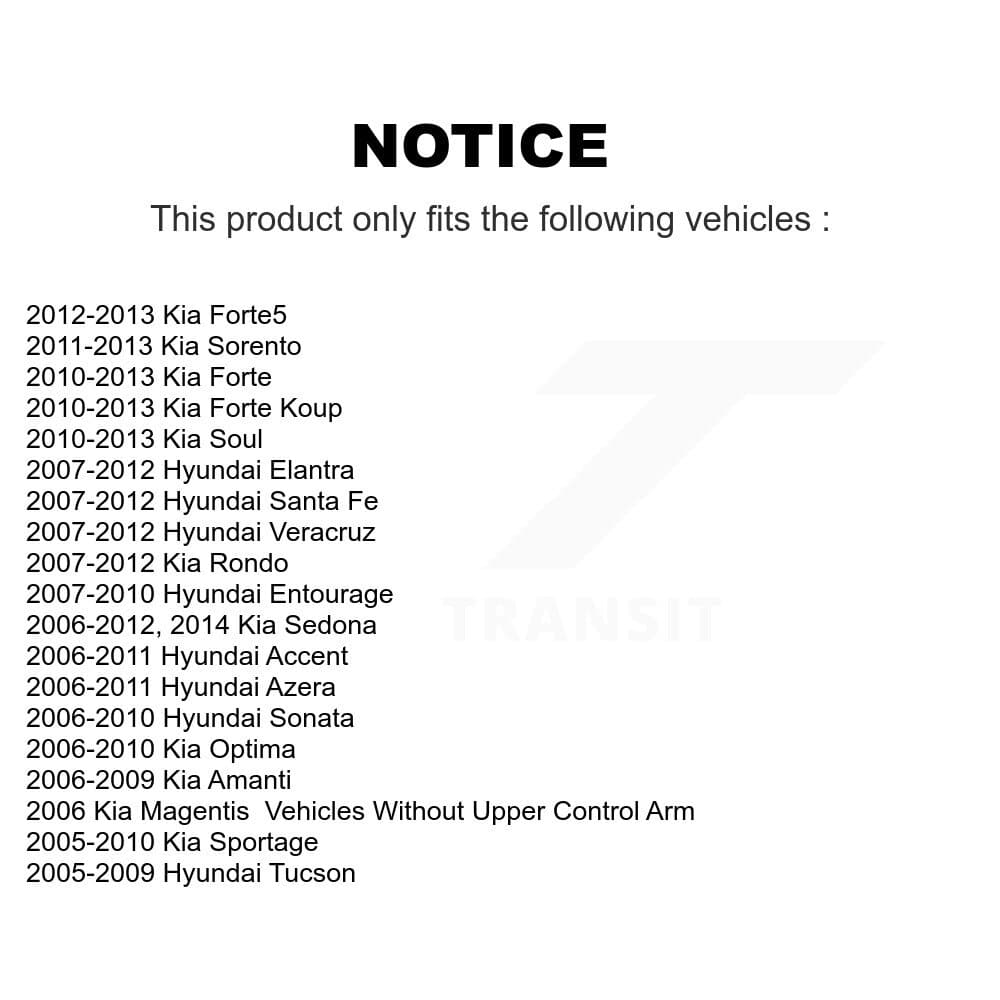 Top Quality - K72-101113 - Front Lower Forward Suspension Control Arm Bushing Kits image 2