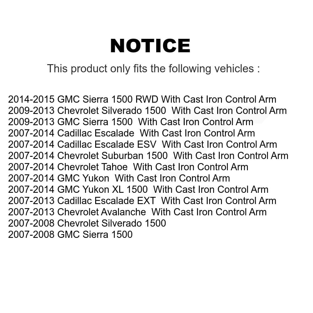 Top Quality - K72-101166 - Front Suspension Control Arm and Ball Joint Assembly Kits image 2