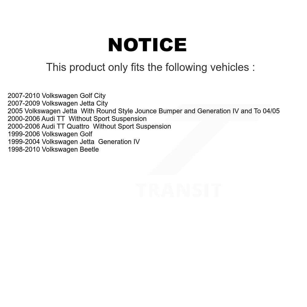 Top Quality - K73-100028 - Front and Rear Suspension Strut Hardware Kits image 2