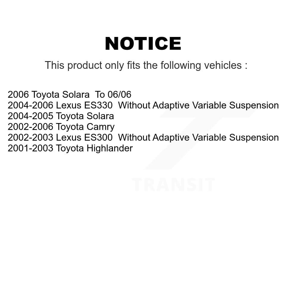 Top Quality - K73-100033 - Front and Rear Suspension Strut Hardware Kits image 2