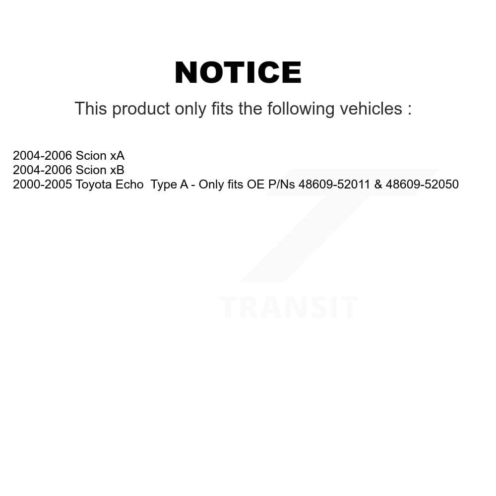 Top Quality - K73-100122 - Front Suspension Strut Hardware Kits image 2