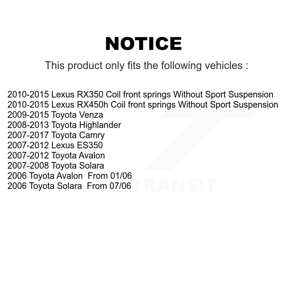 Top Quality - K73-100151 - Front Suspension Strut Hardware Kits image 2