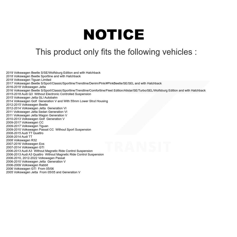 Top Quality - K73-100154 - Front Suspension Strut Hardware Kits image 2