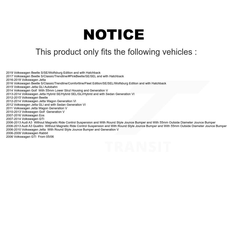 Top Quality - K73-100253 - Front and Rear Suspension Strut Hardware Kits image 2