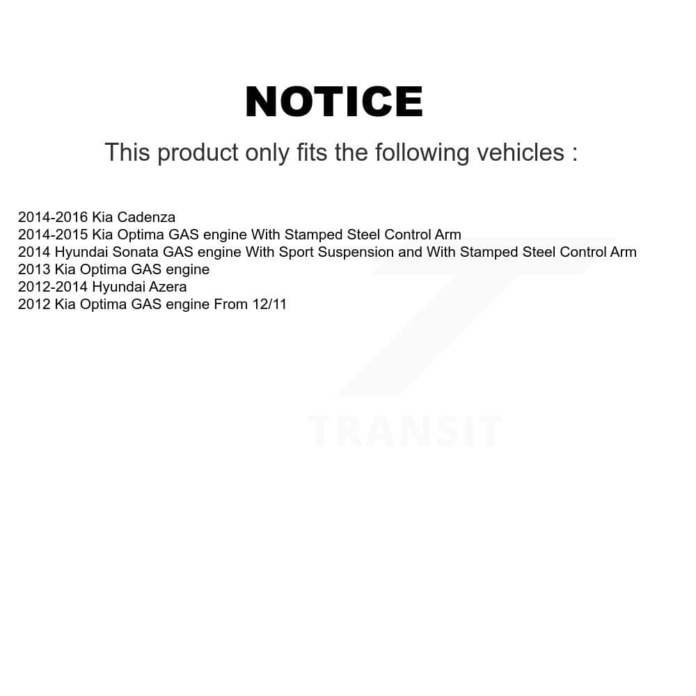 Transit Auto - K77-100840 - Front Right Wheel Bearing and Hub Assembly Kits image 10